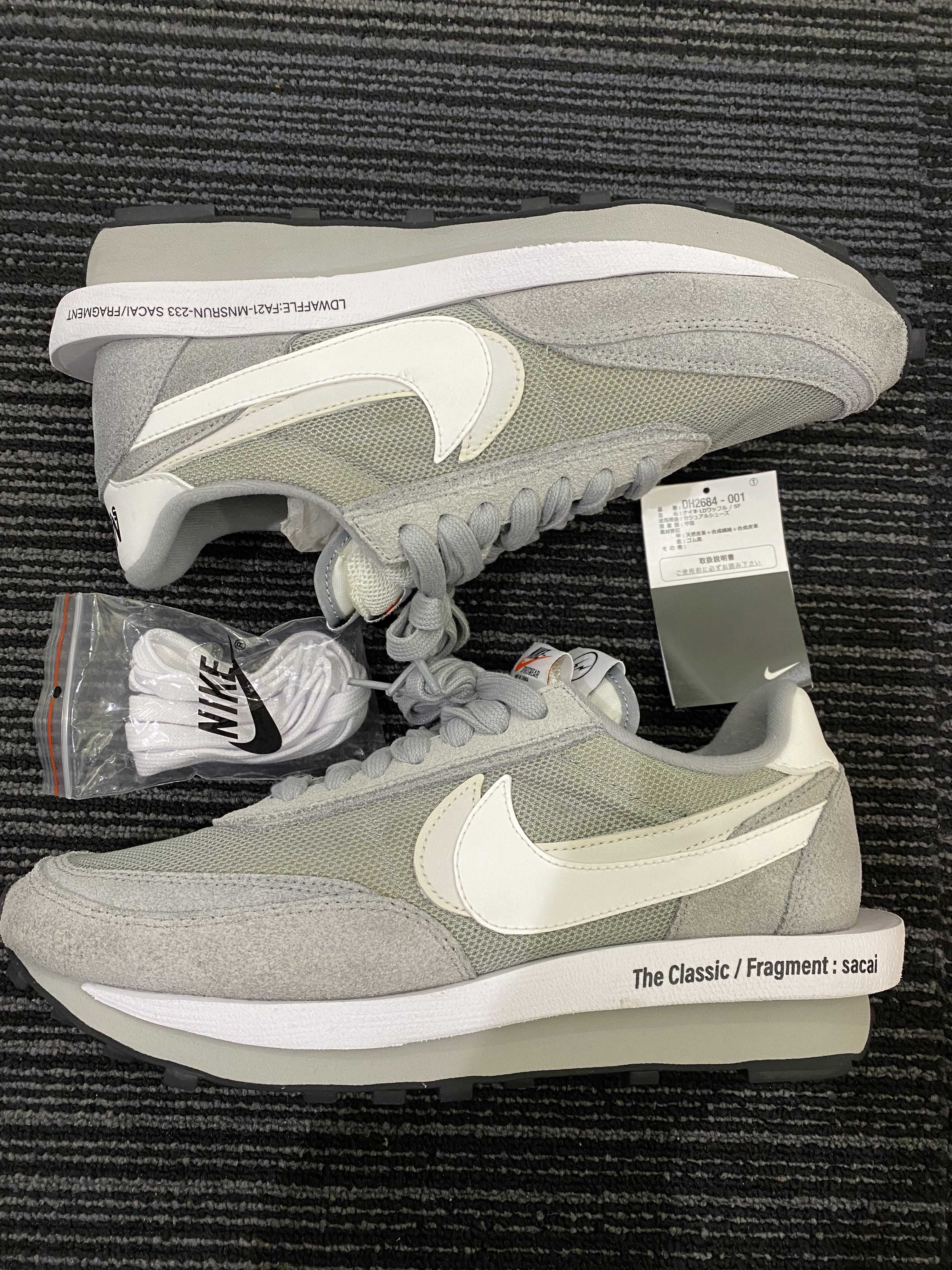 Fragment × sacai × Nike LD Waffle "Light Smoke Grey"