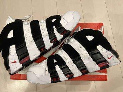 NIKE AIR MORE UPTEMPO "WHITE/BLACK/UNIVERSITY RED"(2020)