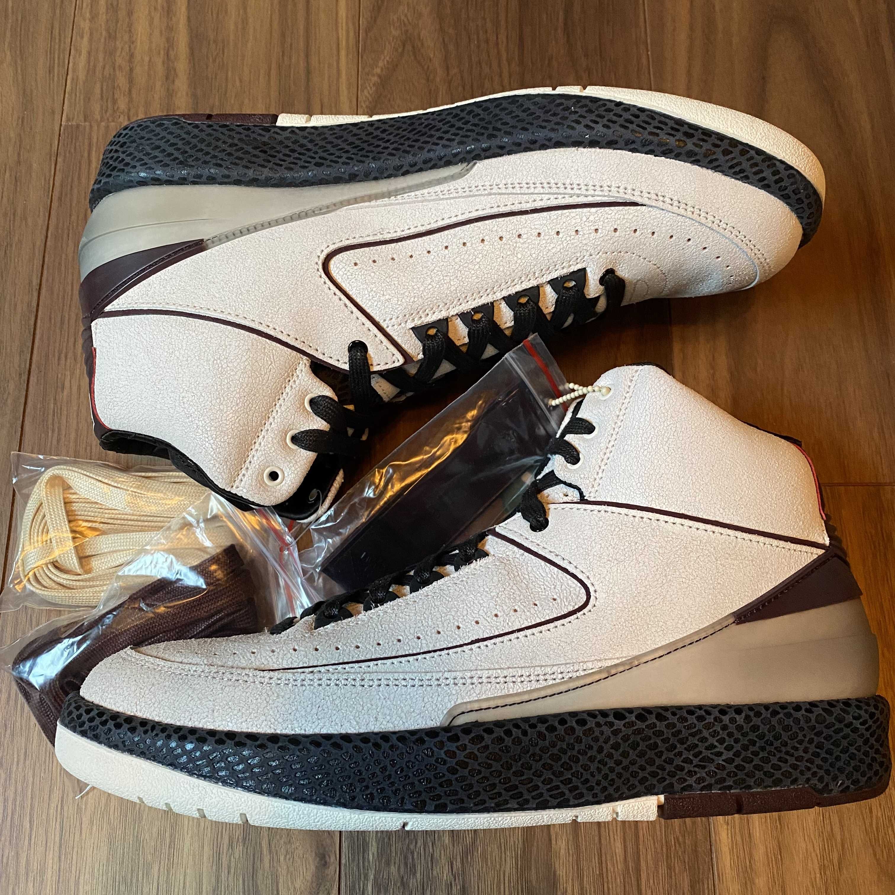 A Ma Maniere × Nike Air Jordan 2 "Airness/Sail and Burgundy"