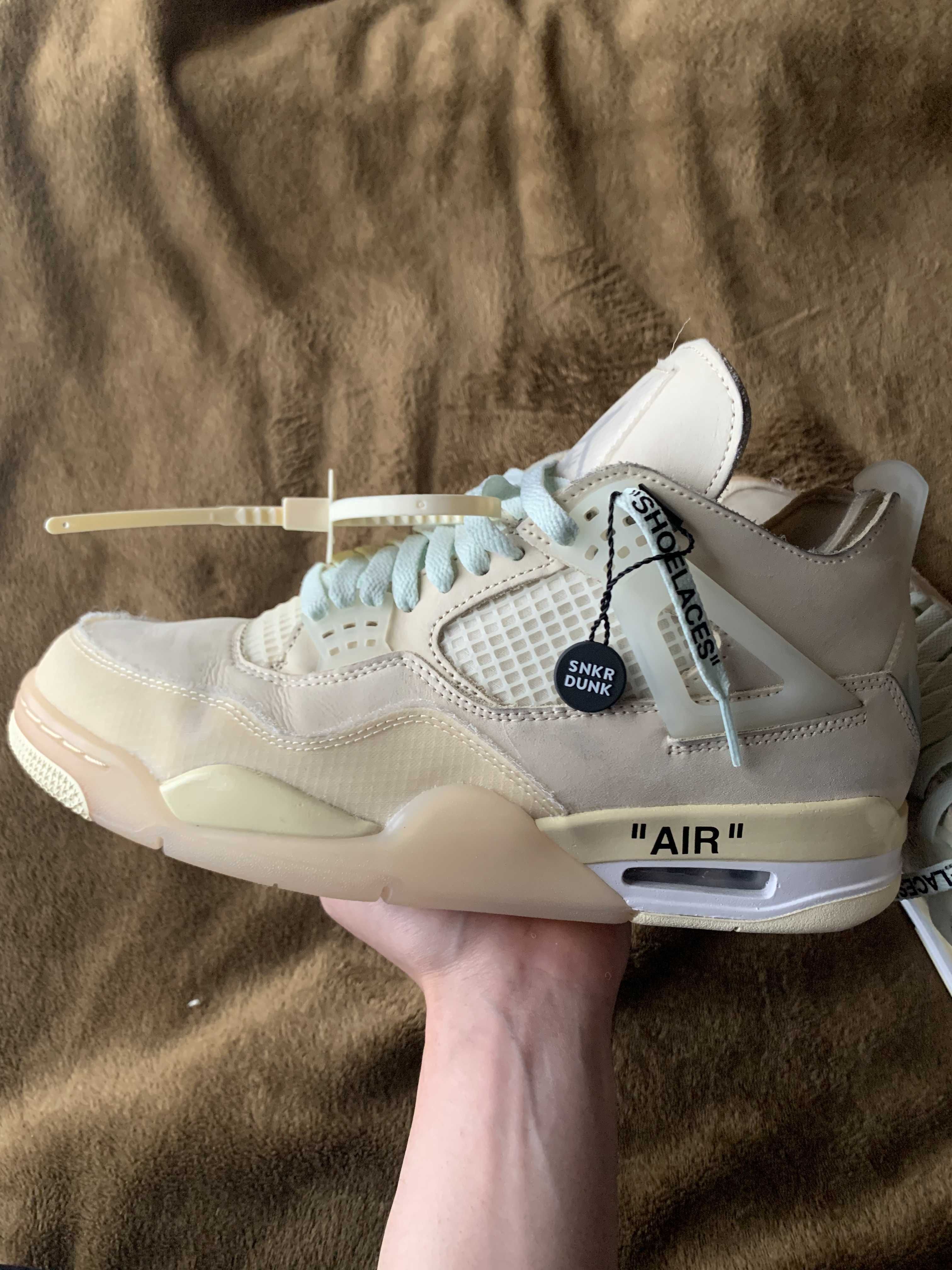 Off-White × Nike Women's Air Jordan 4 SP "Sail"