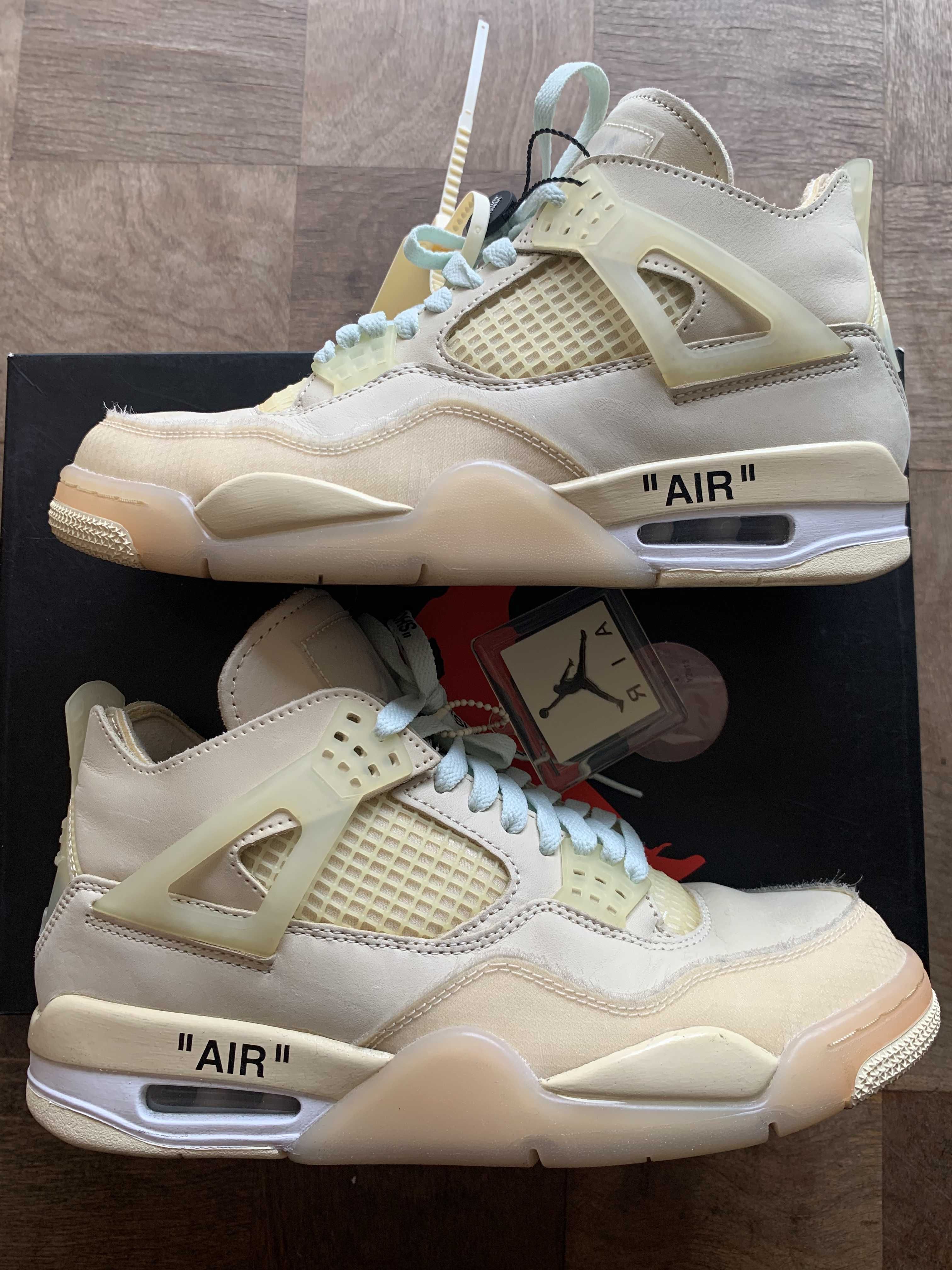 Off-White × Nike Women's Air Jordan 4 SP "Sail"