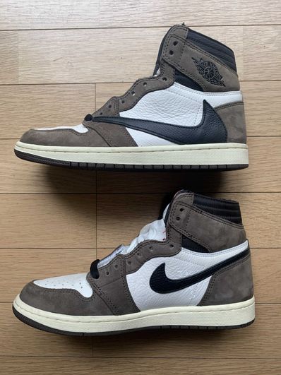 Travis Scott × Nike Air Jordan 1 Retro High OG TS SP "Sail/Dark Mocha"