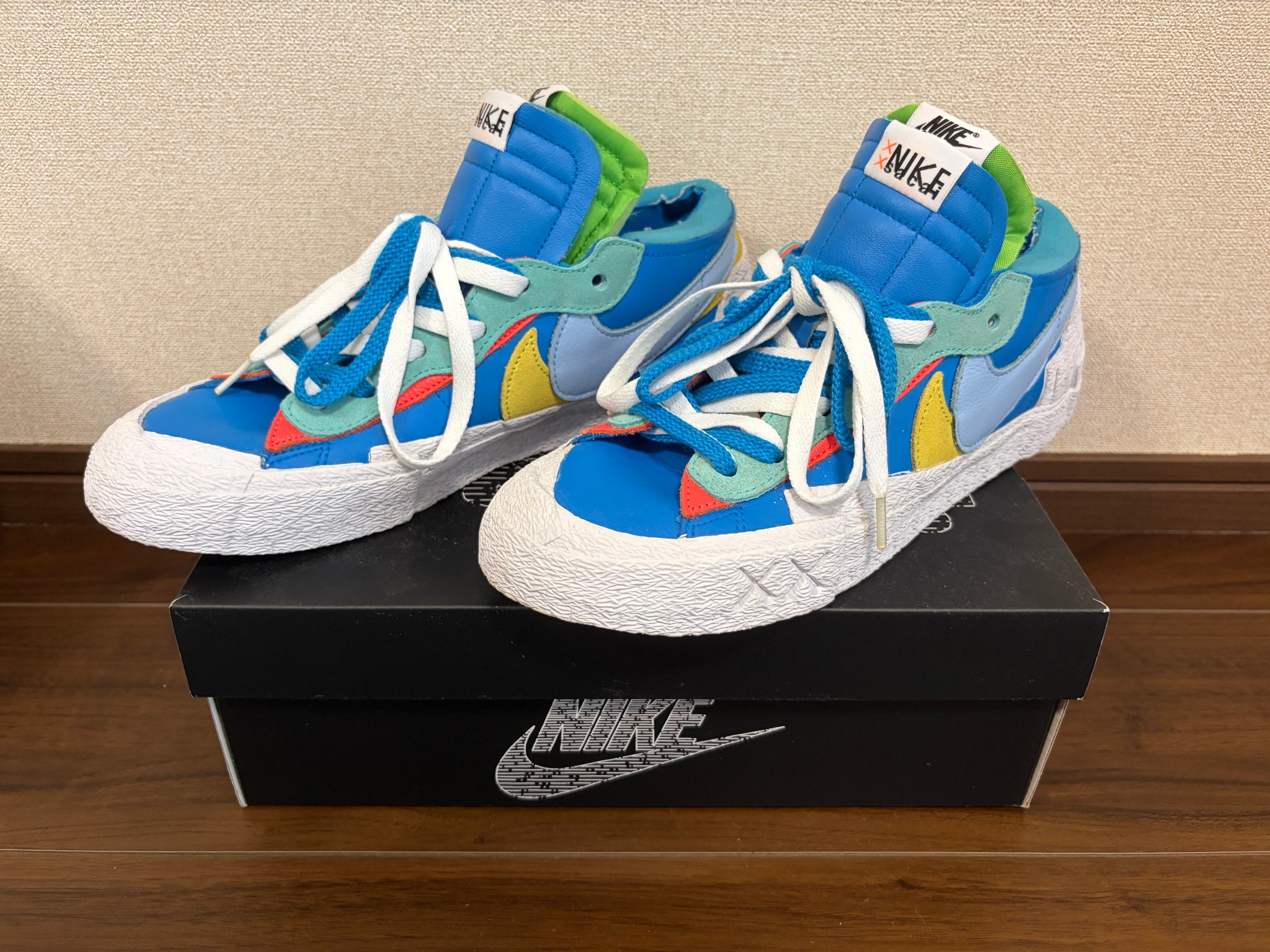 KAWS × sacai × Nike Blazer Low "Neptune Blue"