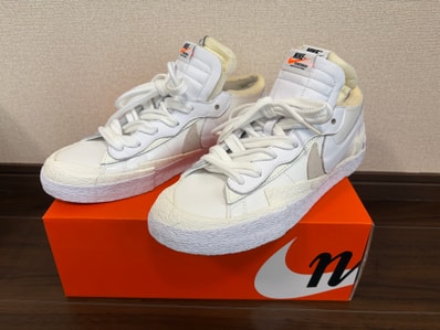 sacai × Nike Blazer Low "White Patent Leather"
