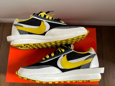 UNDERCOVER × sacai × Nike LD Waffle "Black/Sail-Dark Grey-Bright Citron"