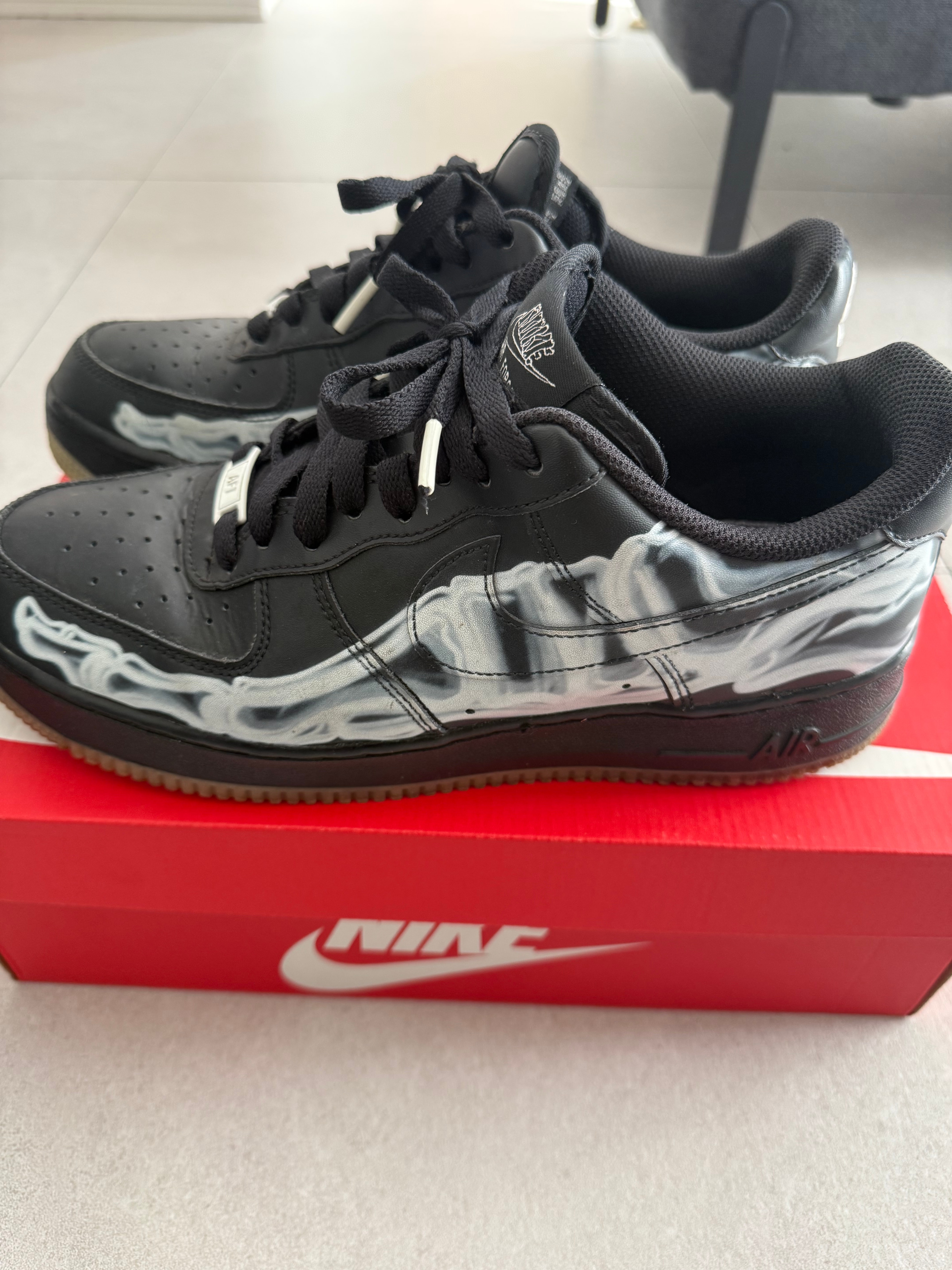 Nike Air Force 1 Low "Black Skeleton"