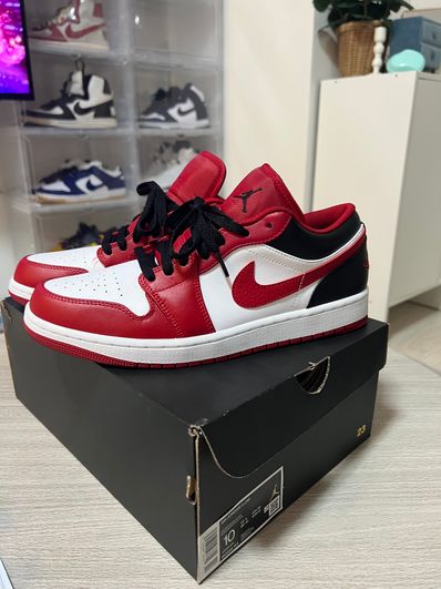 Nike Air Jordan 1 Low "White/Gym Red/Black"