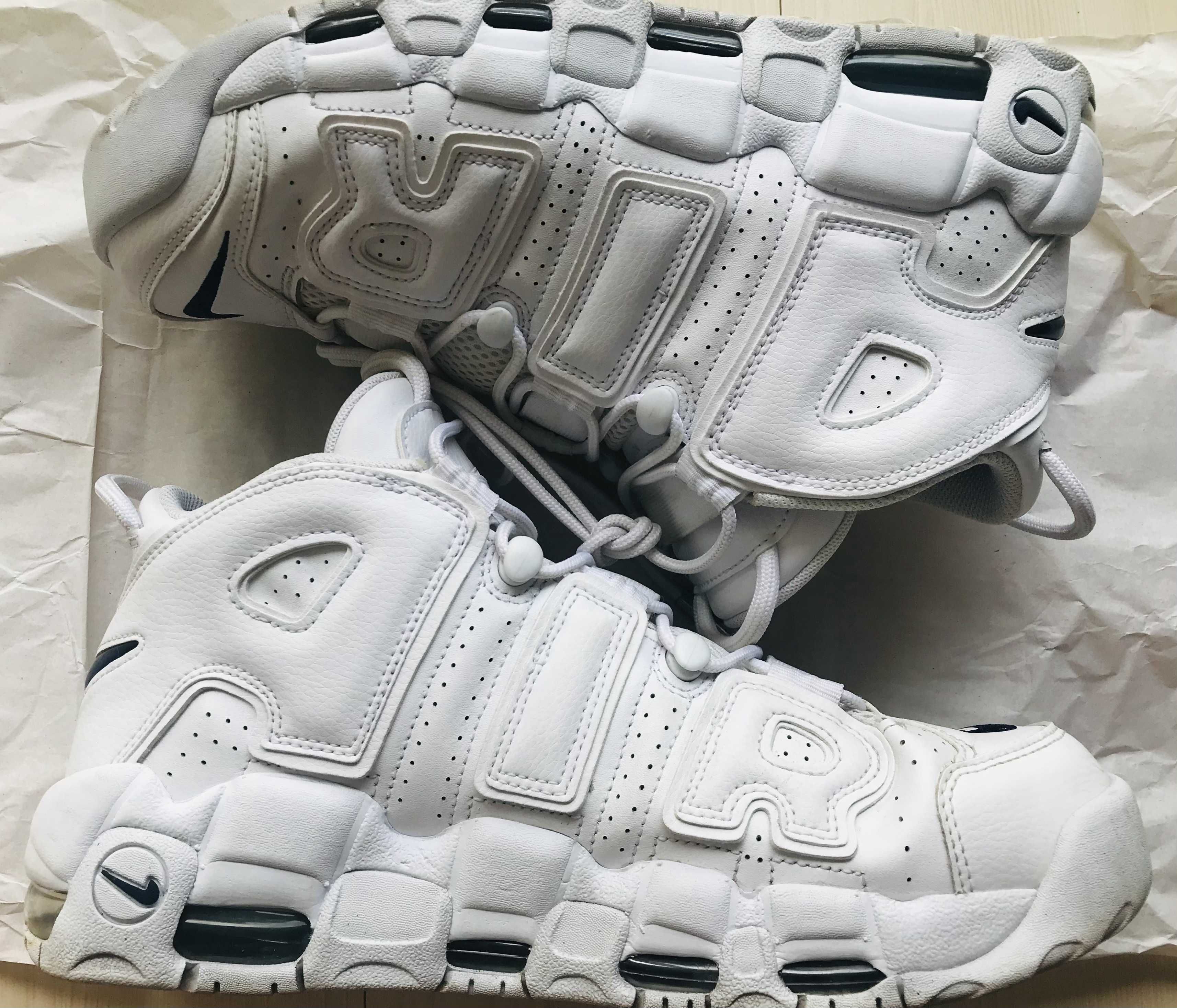 Nike Air More Uptempo "White/Midnight Navy"