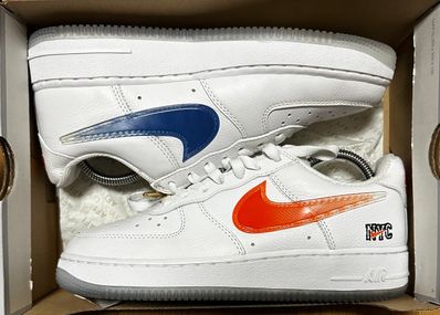 KITH × Nike Air Force 1 Low "White/Rush Blue/White/Brilliant Orange"