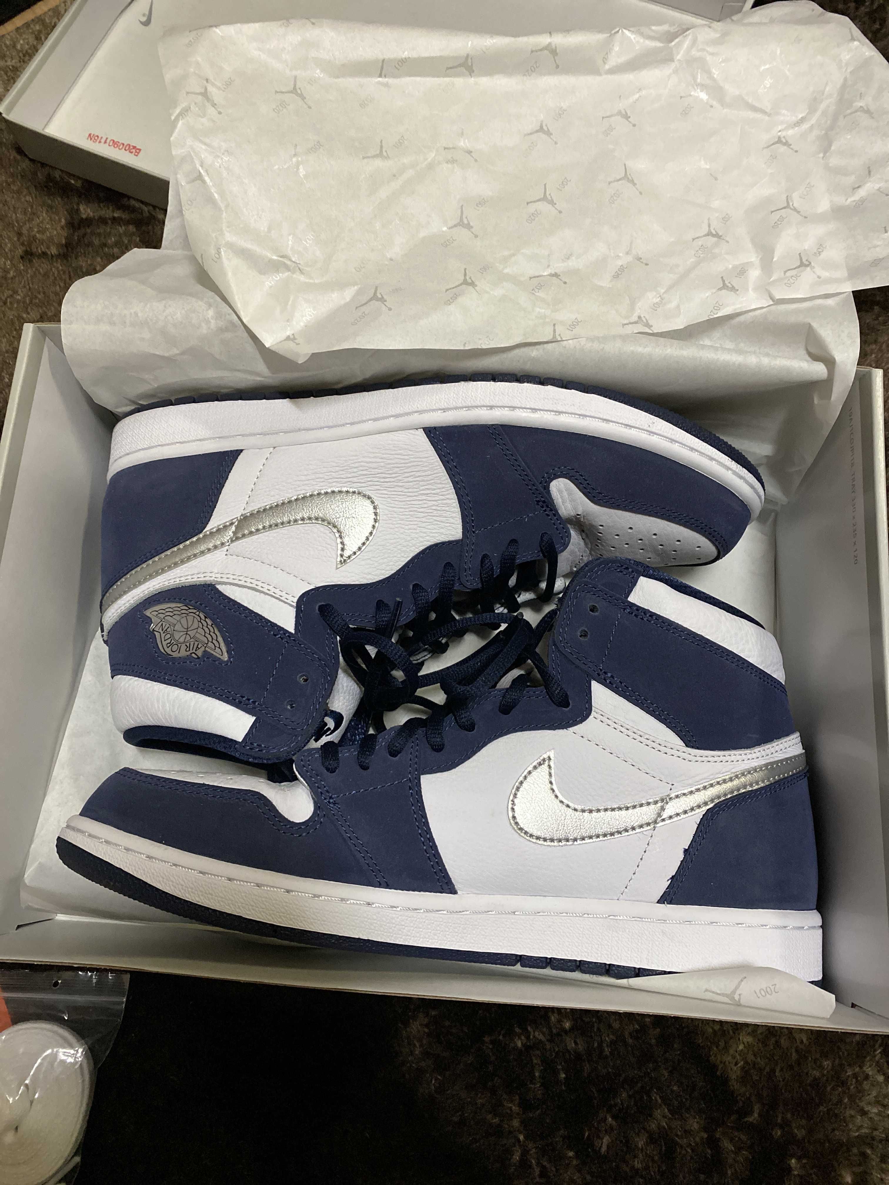 Nike Air Jordan 1 High OG CO.JP "White/Midnight Navy" (2020)(ブリーフケースなし)