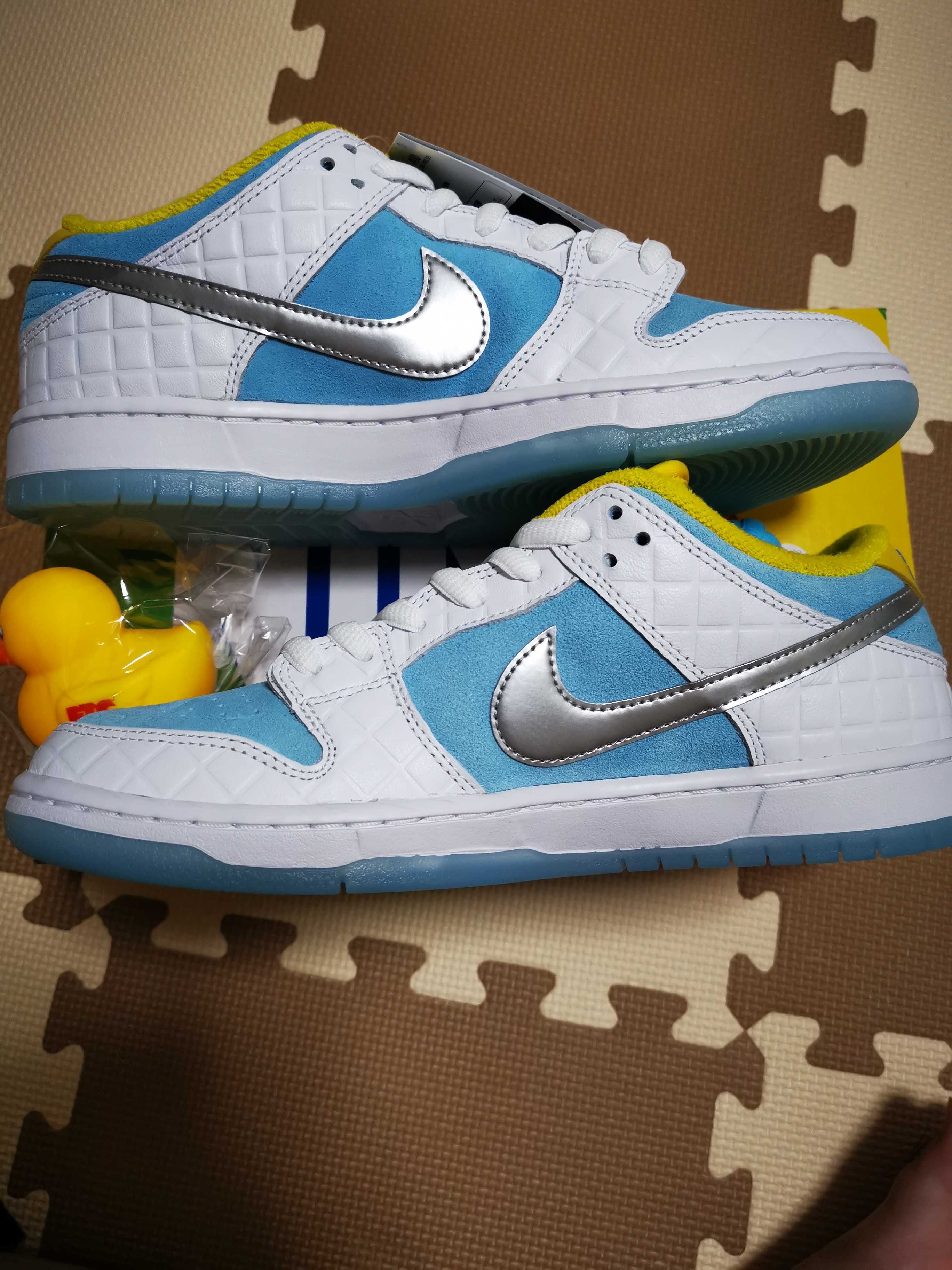 FTC × Nike SB Dunk Low "White/Blue"