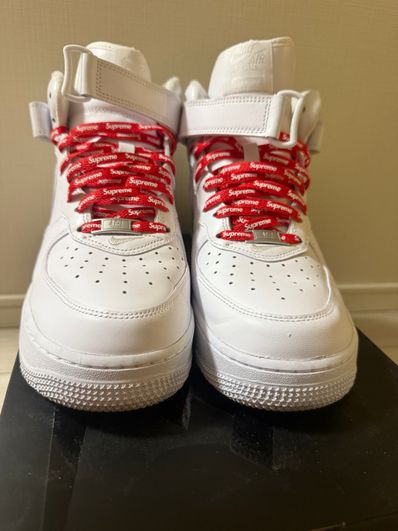 Supreme × Nike Air Force 1 Mid "White" FW24