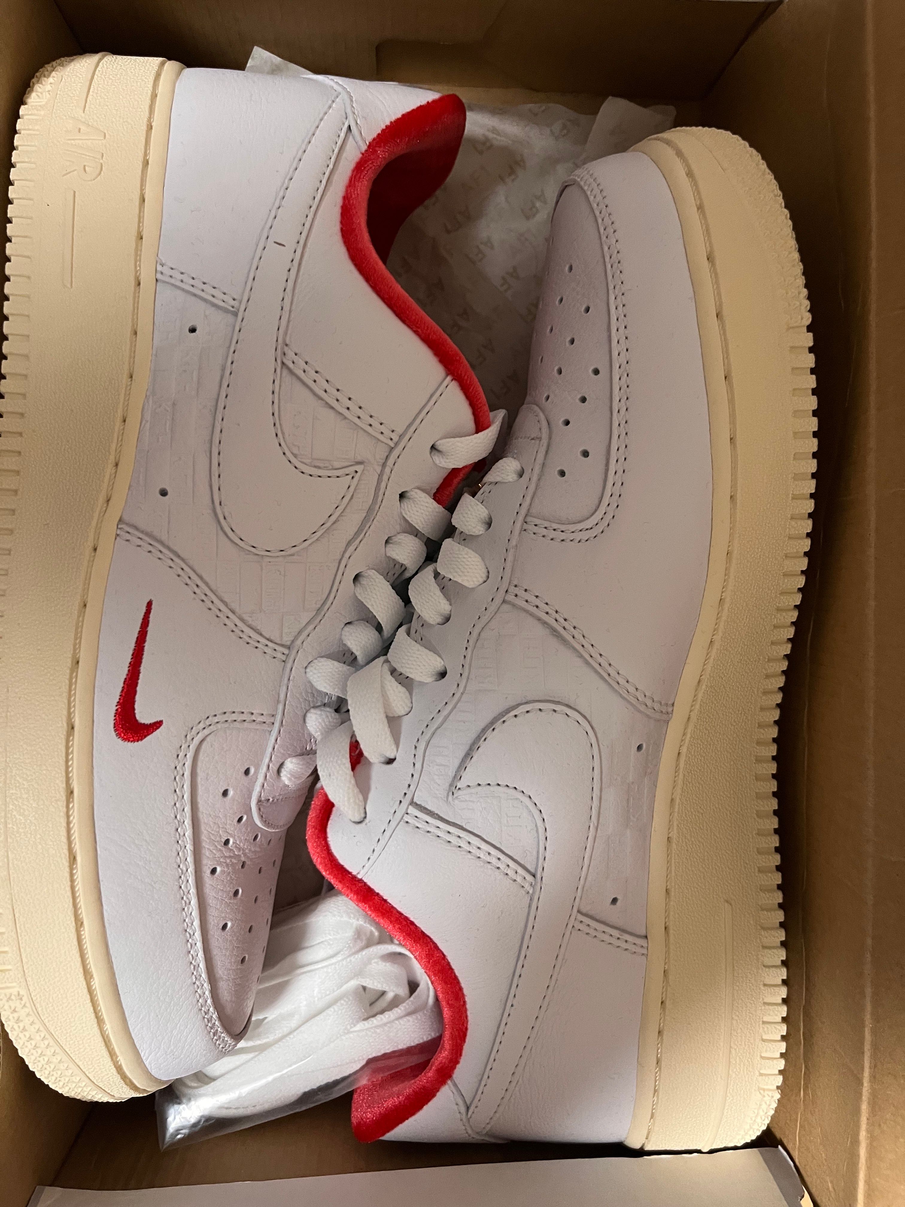 KITH × Nike Air Force 1 Low "White/Red"