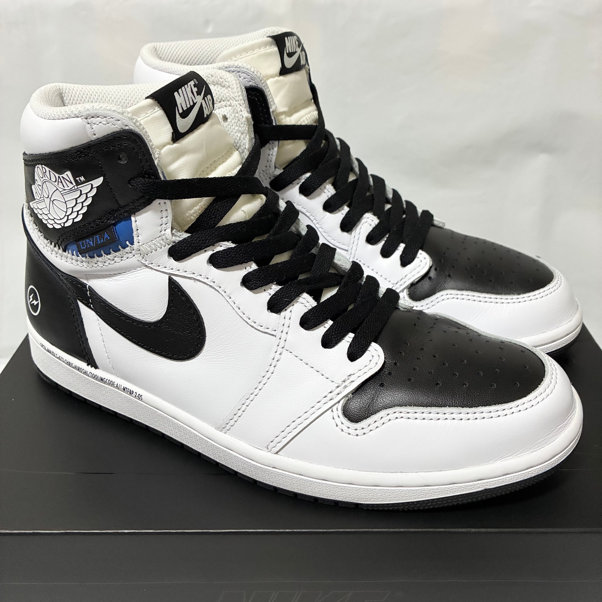 fragment design × UNION × Nike Air Jordan 1 Retro High OG "Black/White"