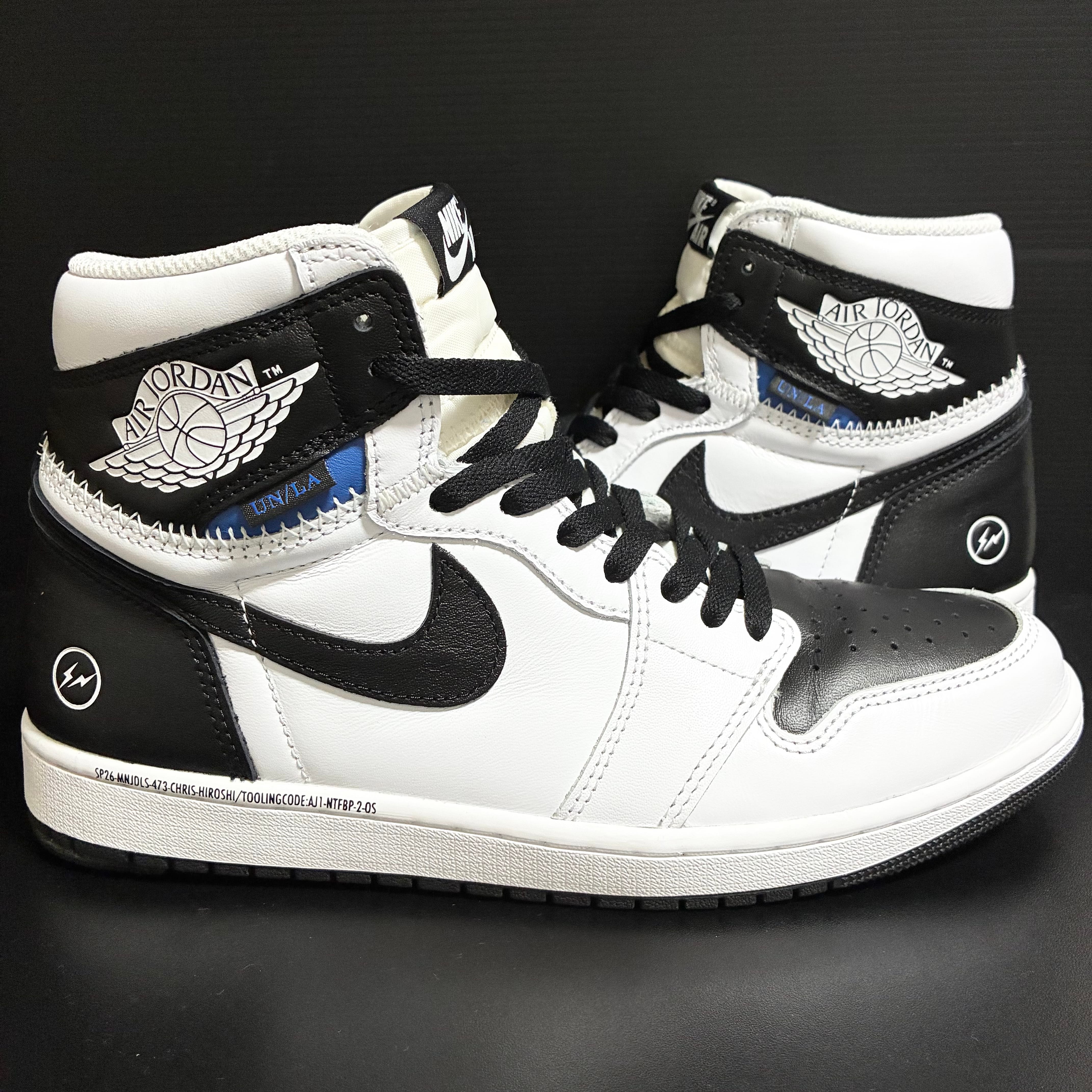 fragment design × UNION × Nike Air Jordan 1 Retro High OG "Black/White"