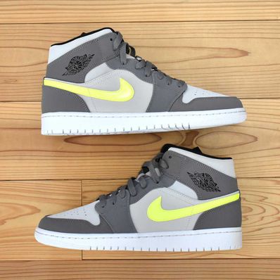 Nike Air Jordan 1 Mid "Gunsmoke Volt"