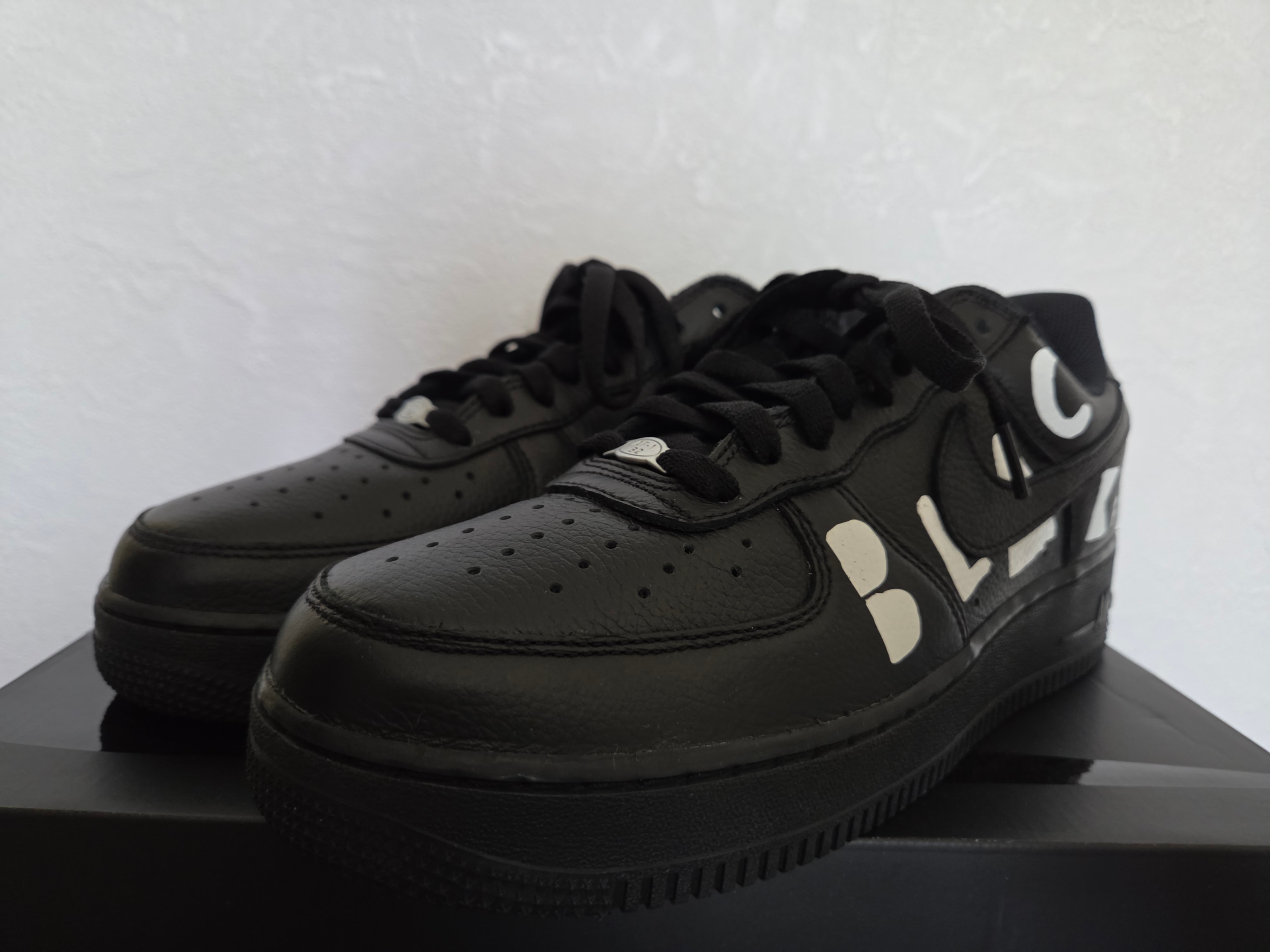 BLACK COMME des GARCONS × Nike Air Force 1 Low Retro "Black"