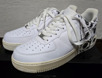 Supreme × COMME des GARCONS SHIRT × Nike Air Force 1 Low "White"
