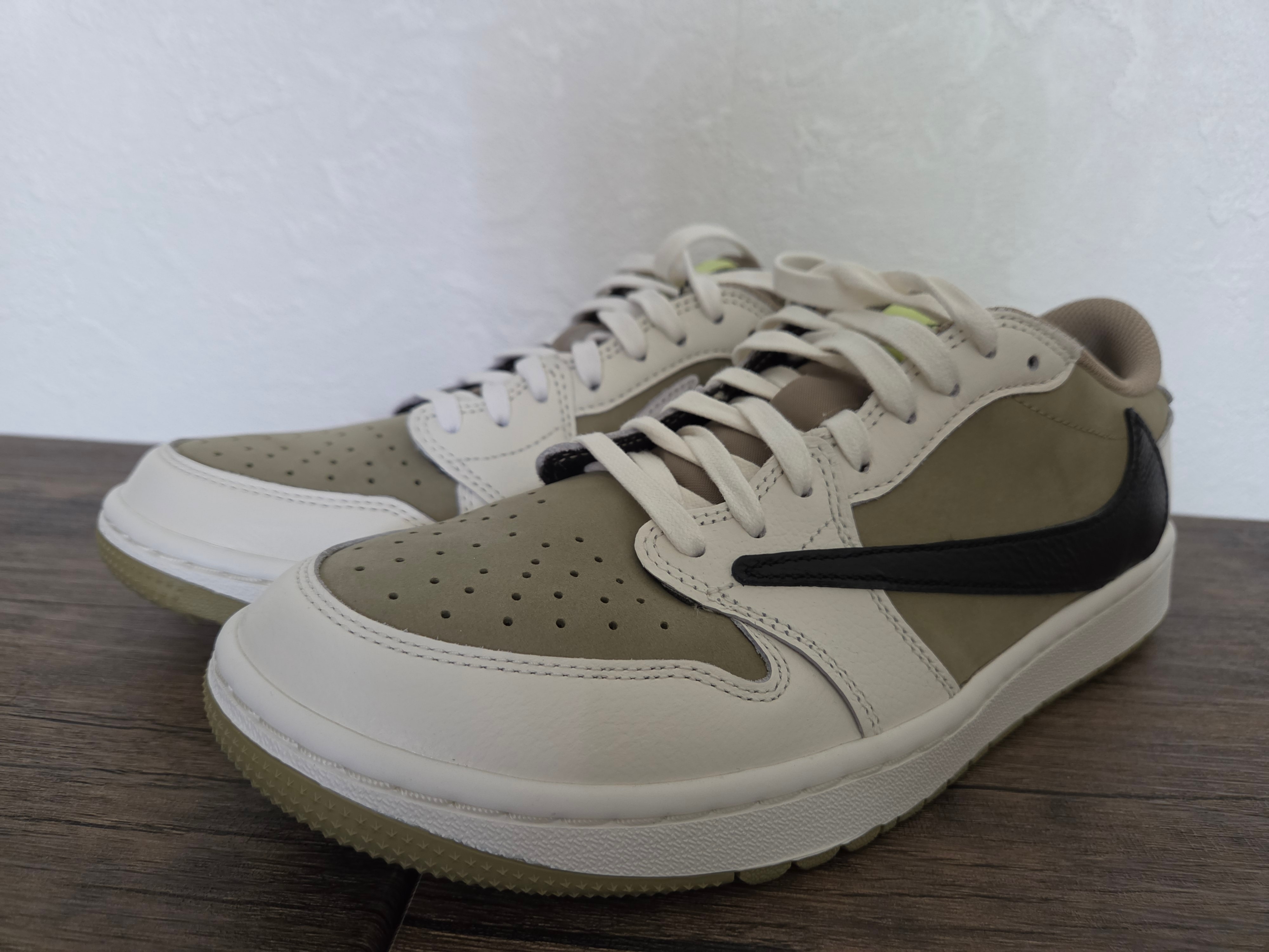 Travis Scott × Nike Air Jordan 1 Low Golf NRG "Neutral Olive"