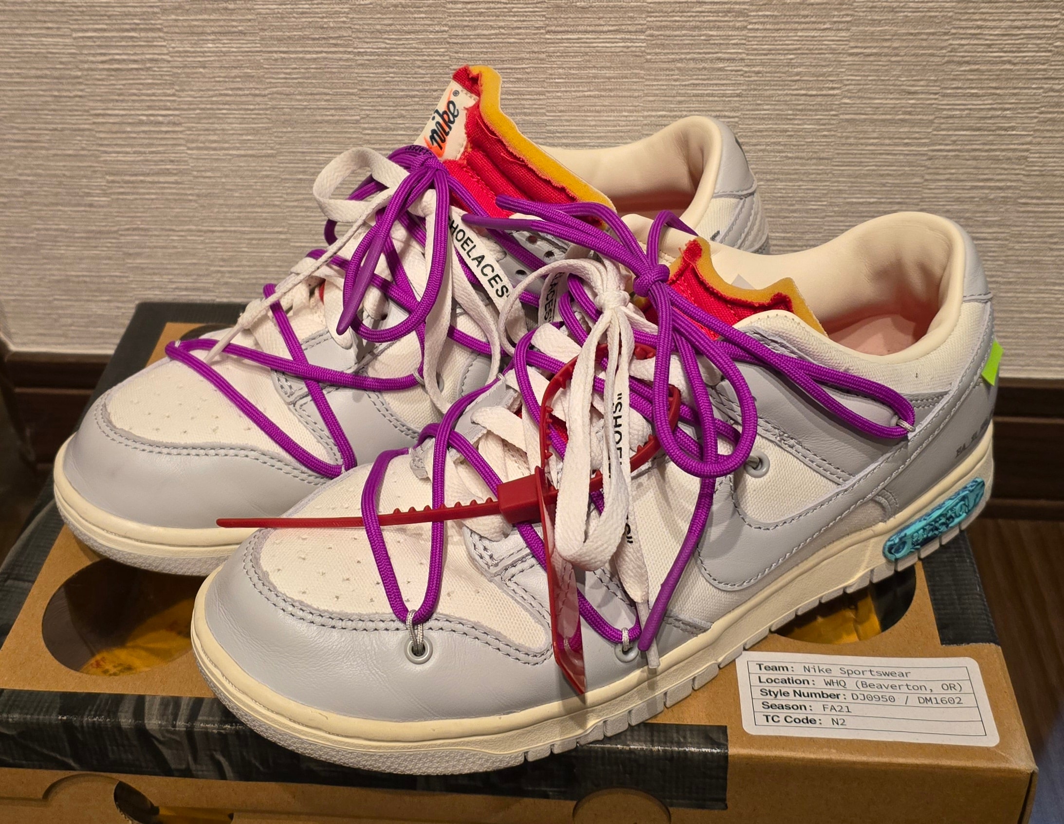 Off-White × Nike Dunk Low 1 of 50 "Lot.45"