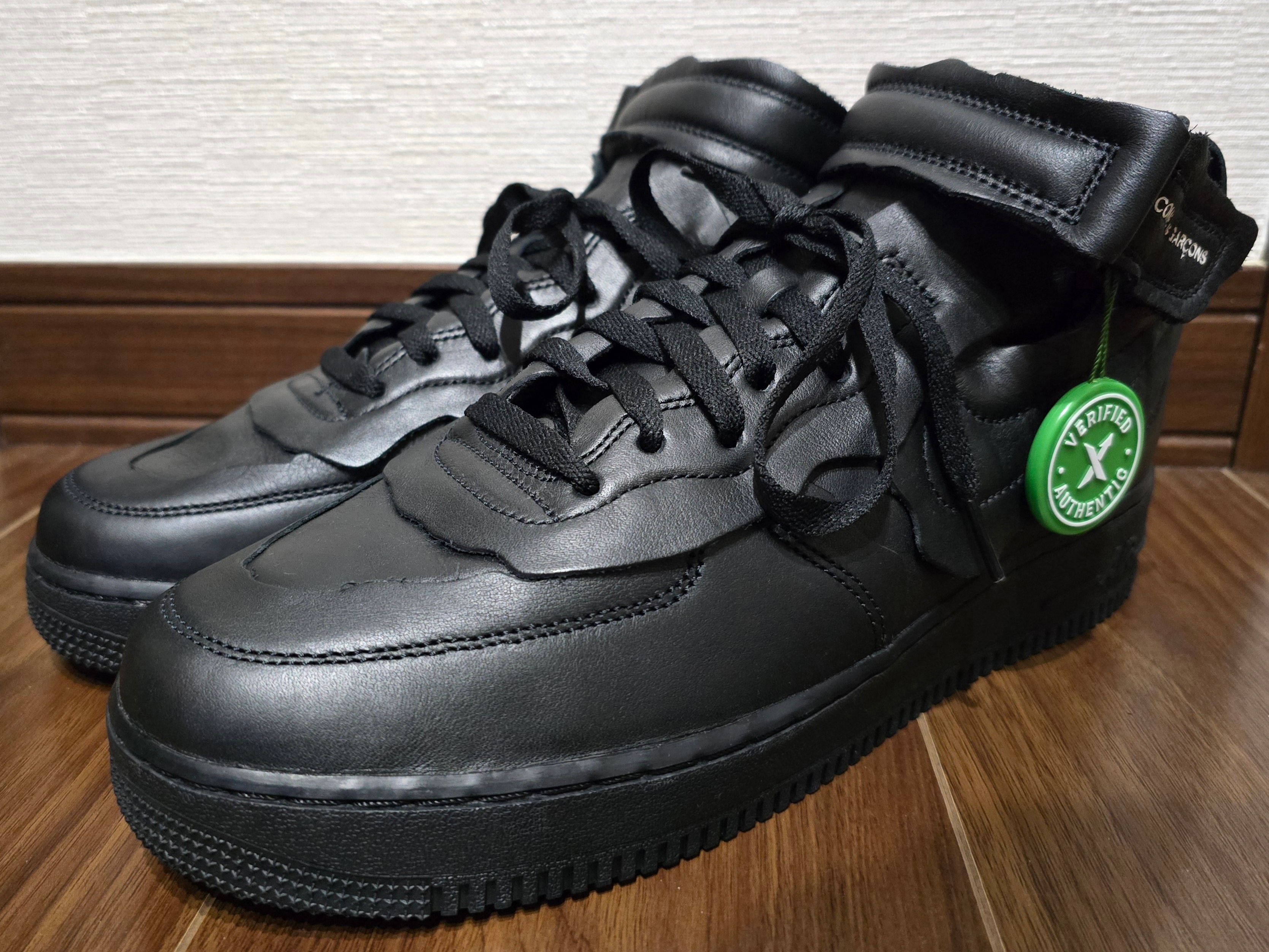 COMME des GARCONS × NIKE AIR FORCE 1 MID "BLACK"