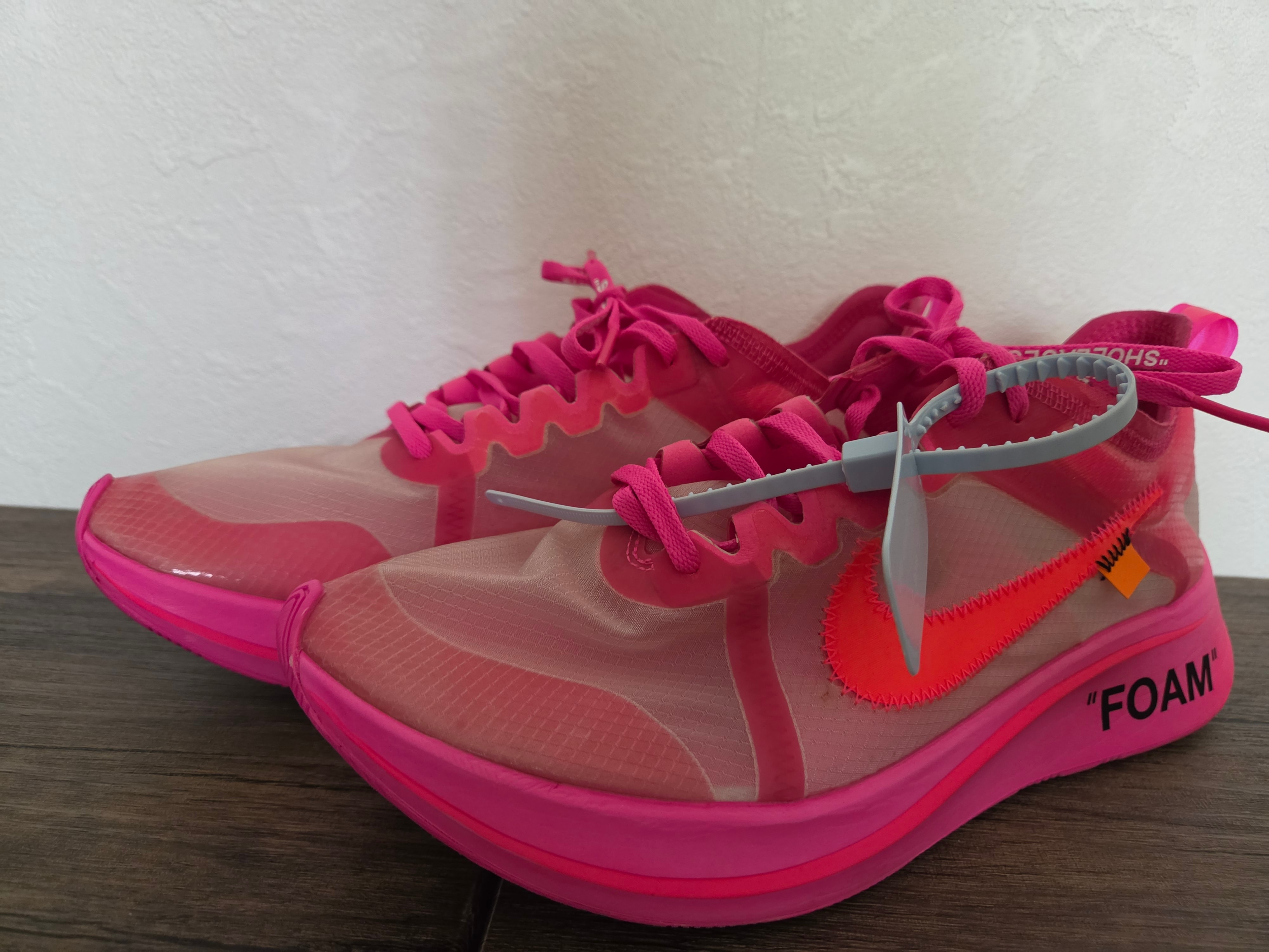 Off-White × Nike Zoom Fly "Pink"