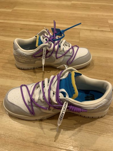 Off-White × Nike Dunk Low "Sail/Neutral Gray"