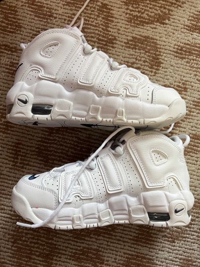 Nike GS Air More Uptempo "White/Midnight Navy"