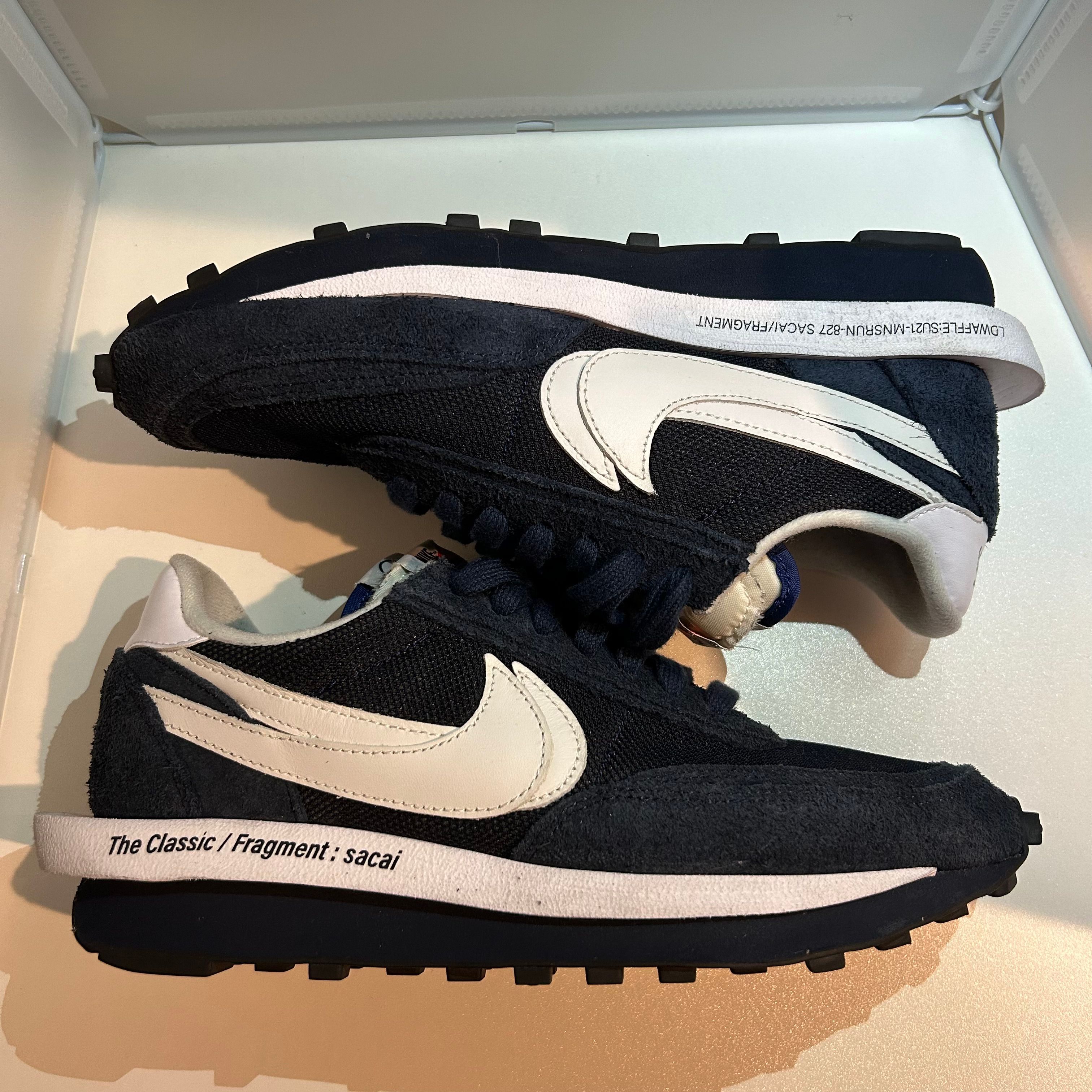 Fragment × sacai × Nike LD Waffle "Blackended Blue"