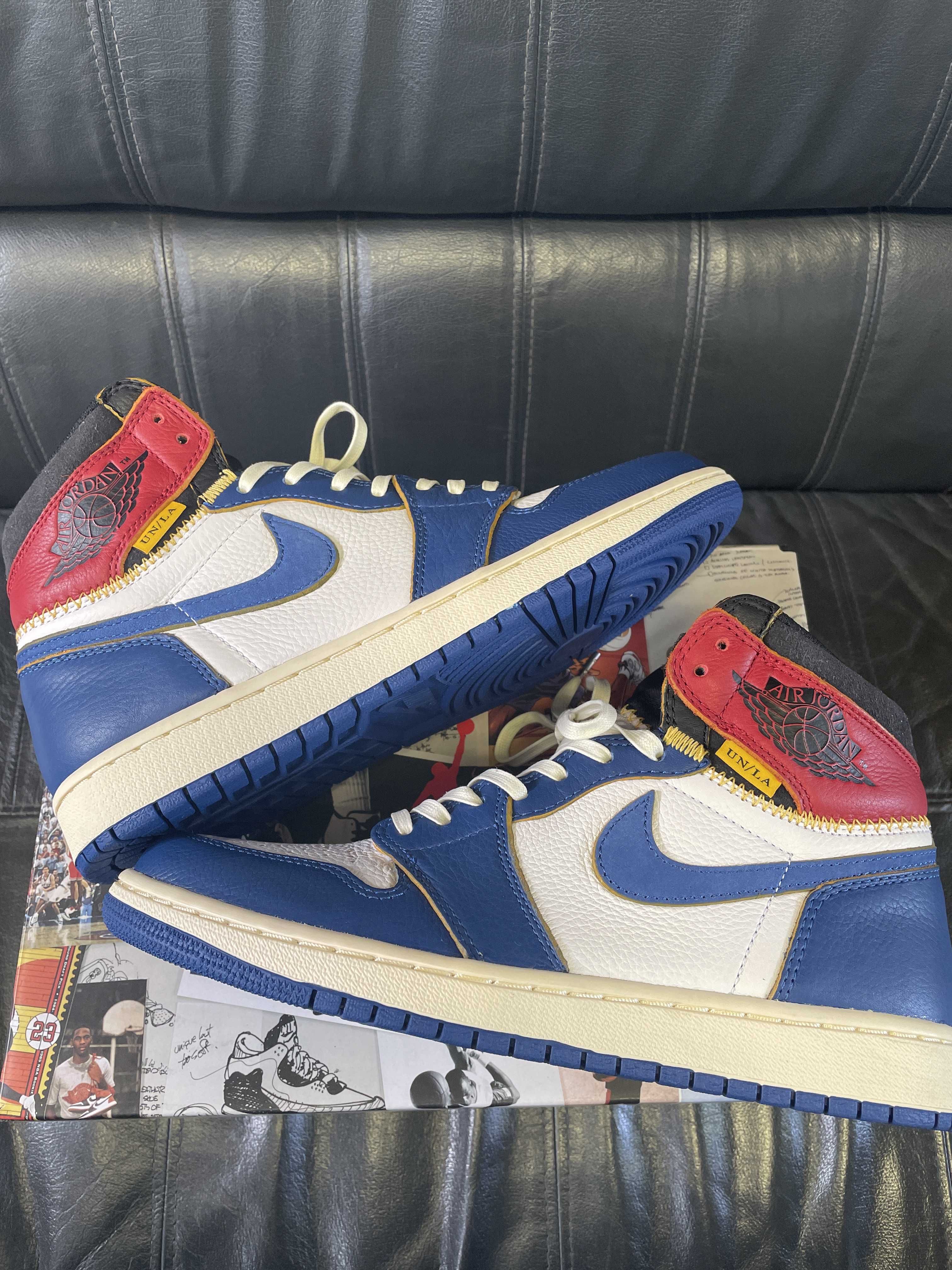 Union × Nike Air Jordan 1 Retro High OG NRG "Storm Blue/Varsity Red"