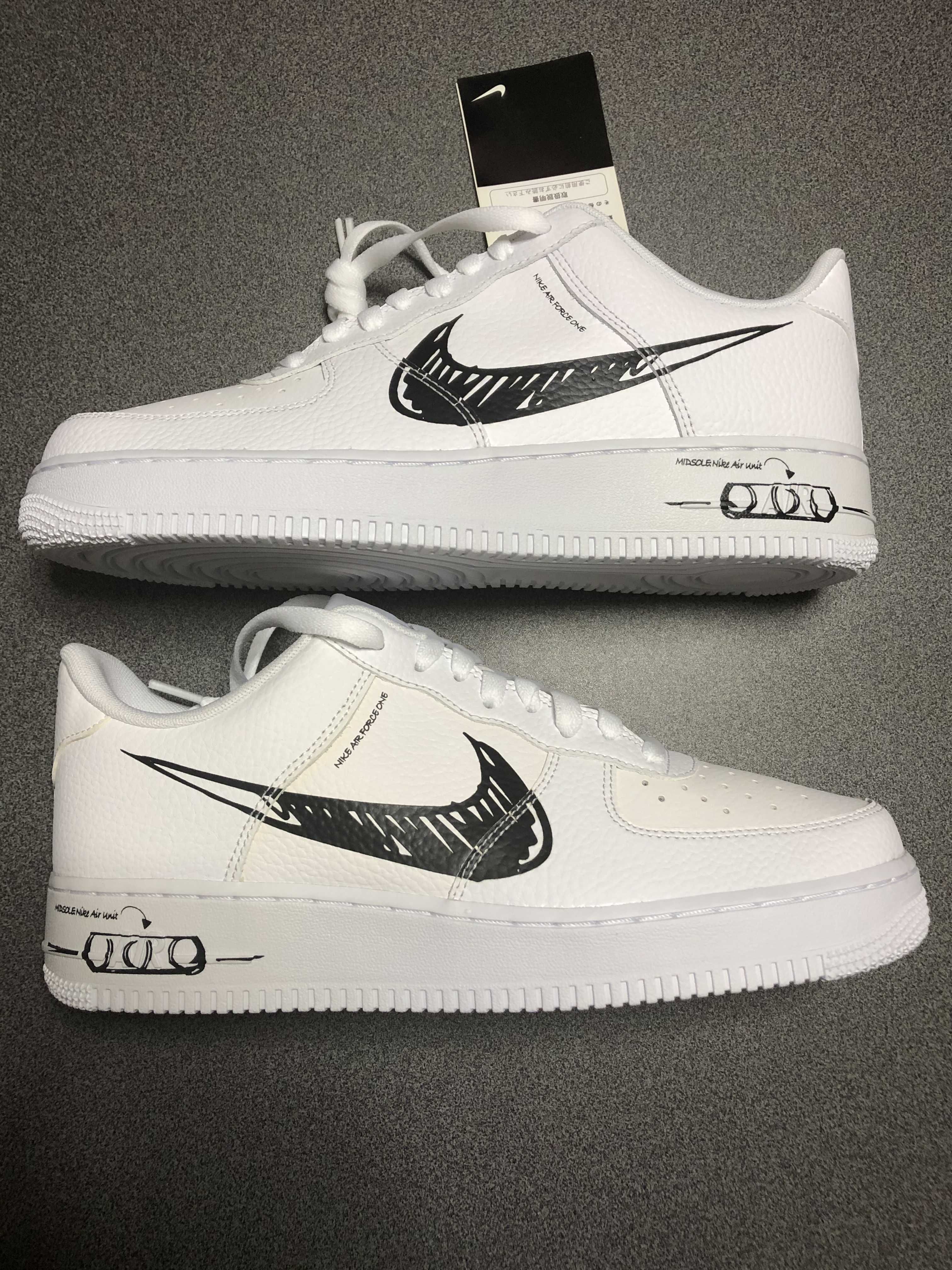 Nike Air Force 1 Low LV8 Utility "Black Sketch"