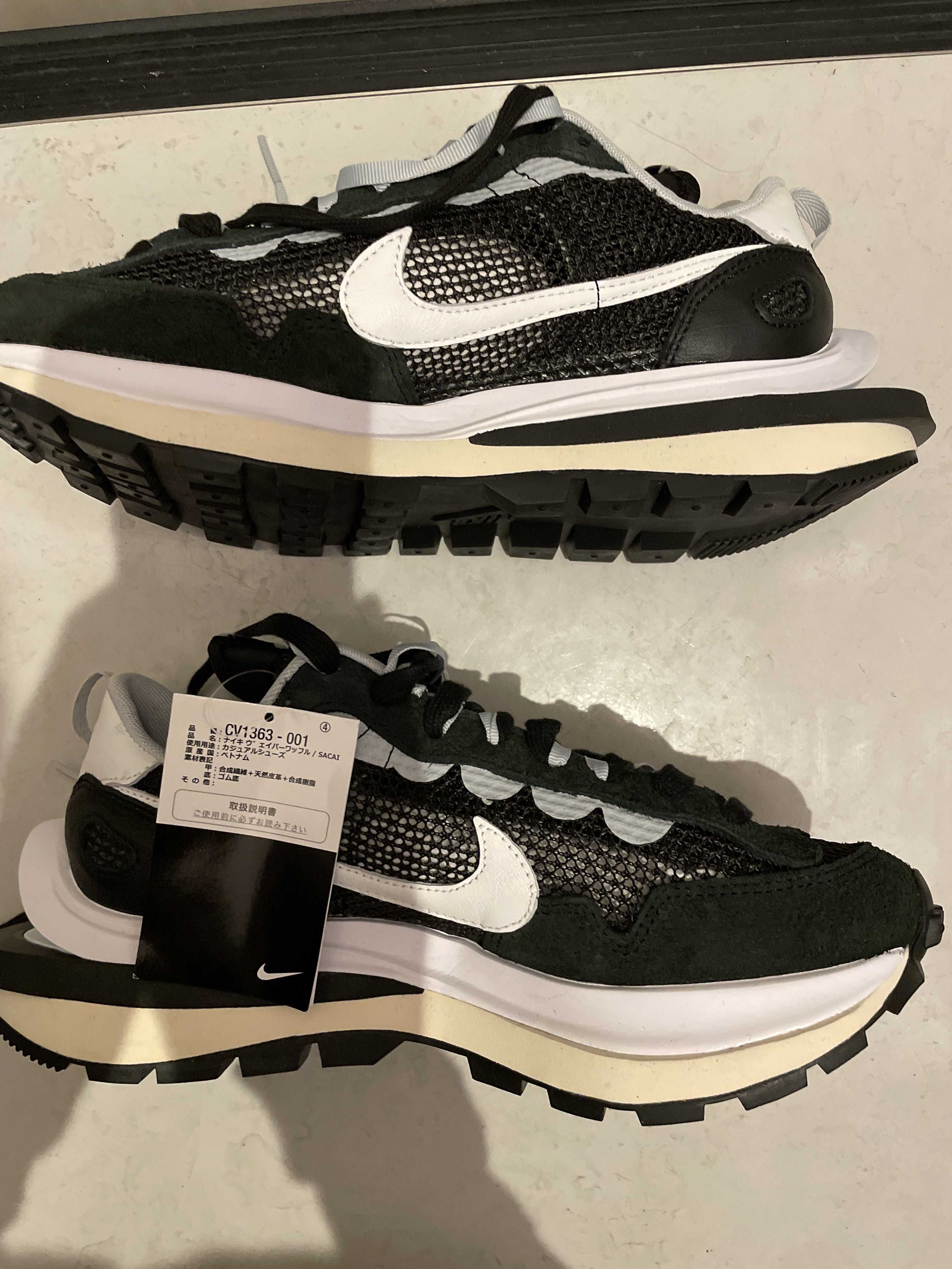 sacai × Nike Vapor Waffle "Black and White"