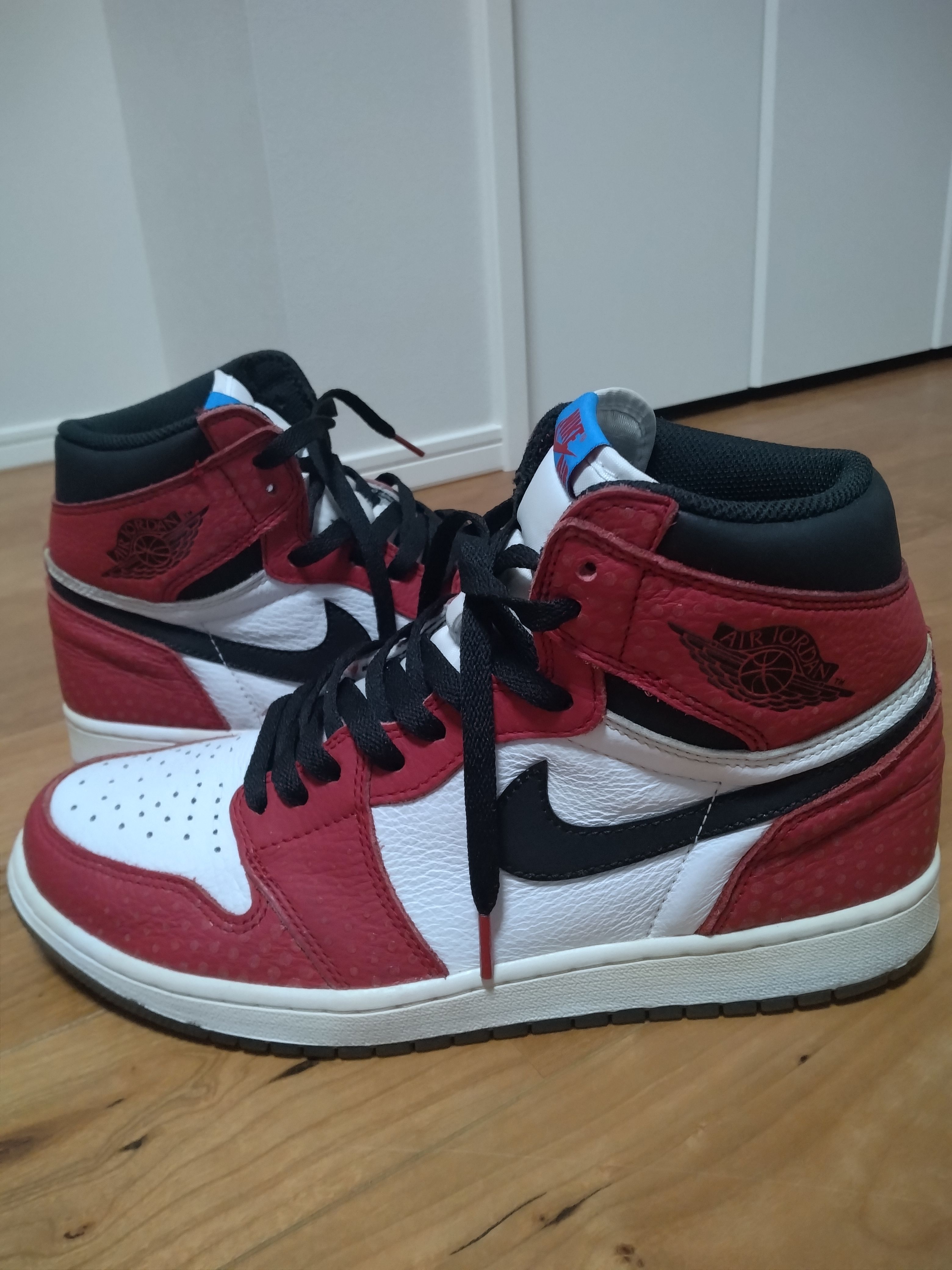 Spiderman × Nike Air Jordan 1 Origin Story "Gym Red/White/Photo Blue/Black"