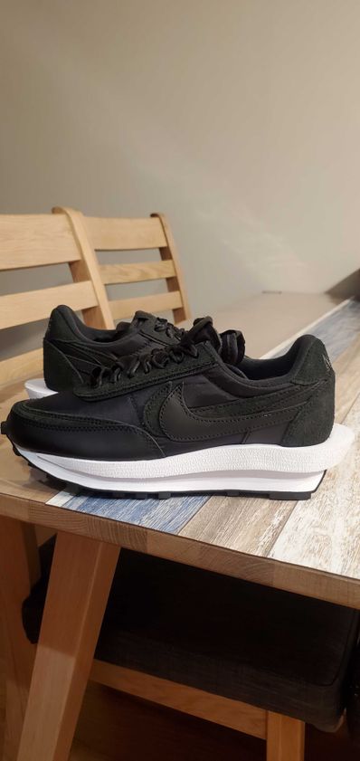 sacai × Nike LDV Waffle "Triple Black"