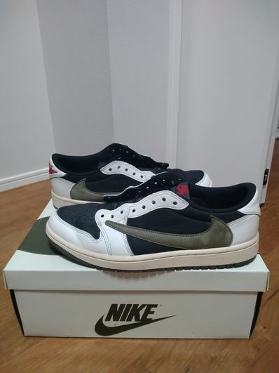 Travis Scott × Nike Women's Air Jordan 1 Low OG "Medium Olive"