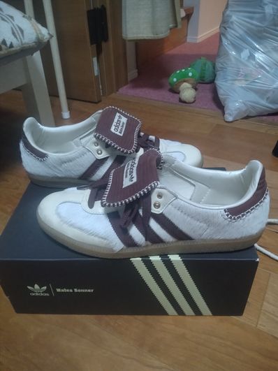 Wales Bonner × adidas Samba Pony Tonal Low "Cream White/Mystery Brown"