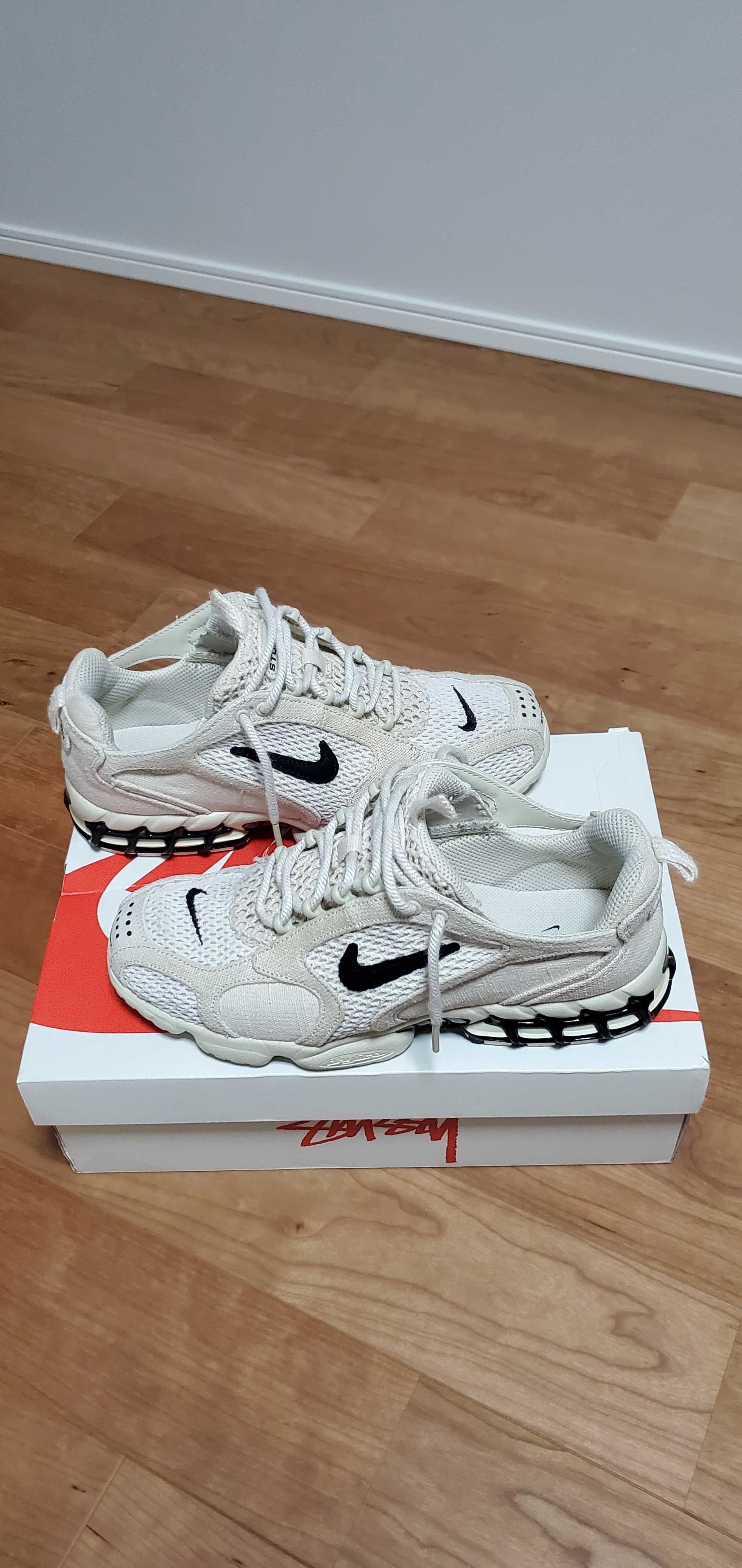 Stussy × Nike Air Zoom Spiridon CG 2 "Fossil/Black"
