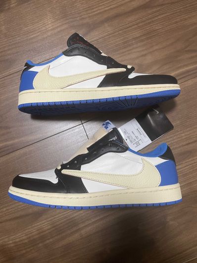 Travis Scott × fragment design × Nike Air Jordan 1 Low OG SP "Military Blue"