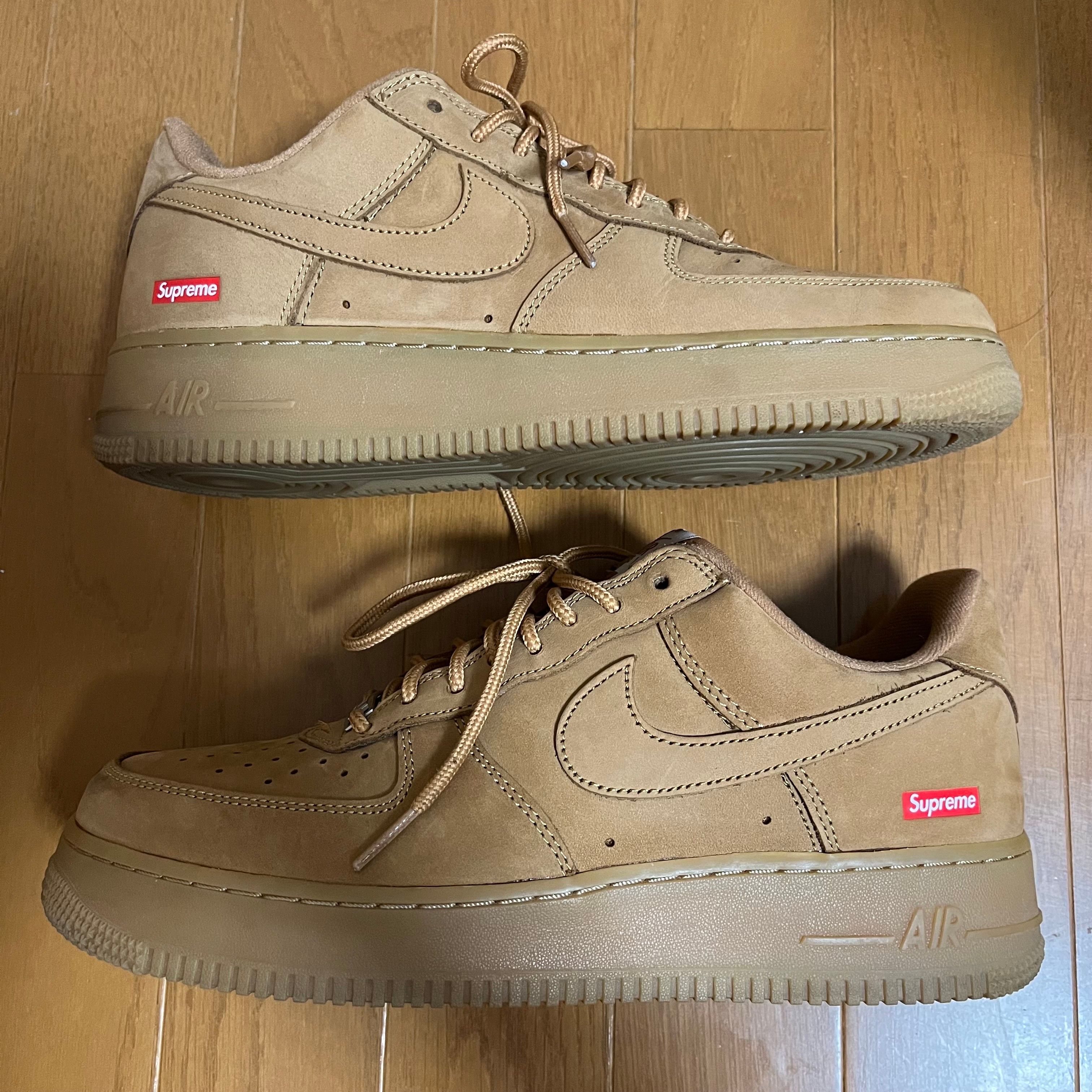 Supreme × Nike Air Force 1 Low "Flax/Wheat"