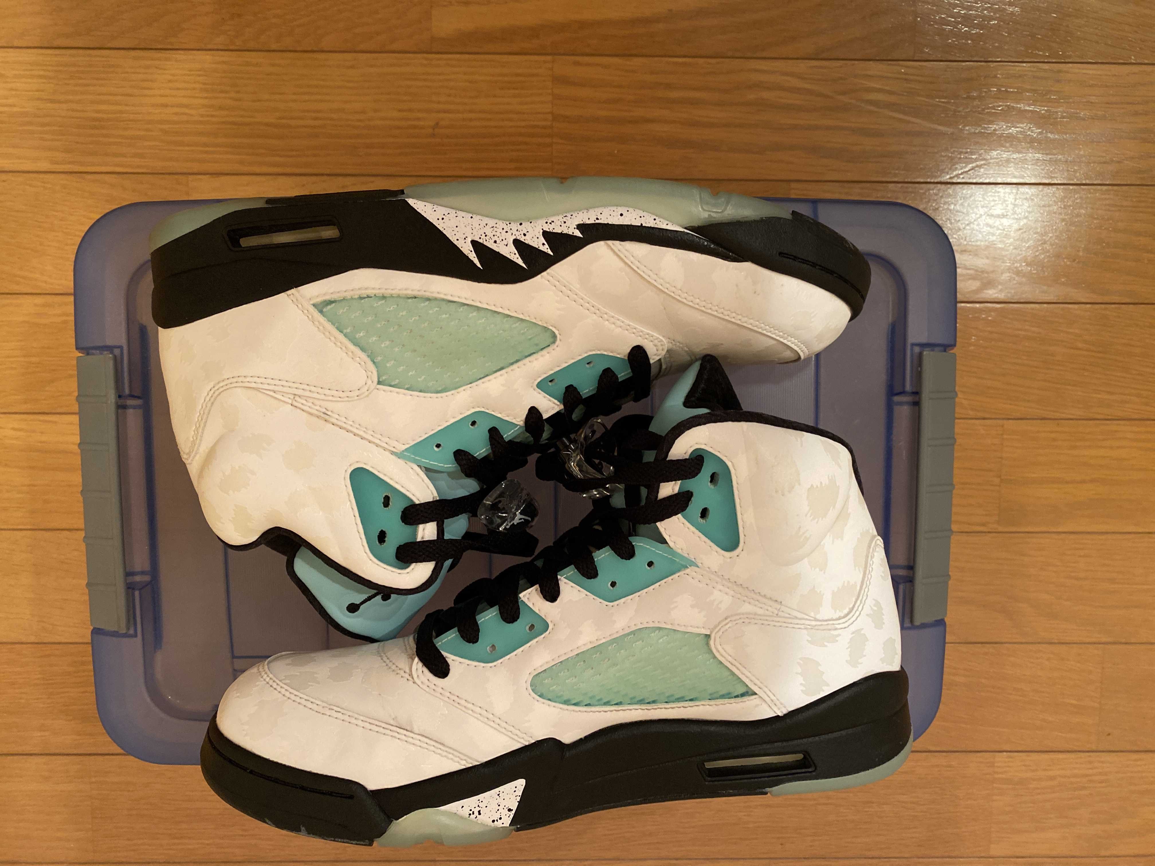 Nike Air Jordan 5 "White/Black/Island Green"