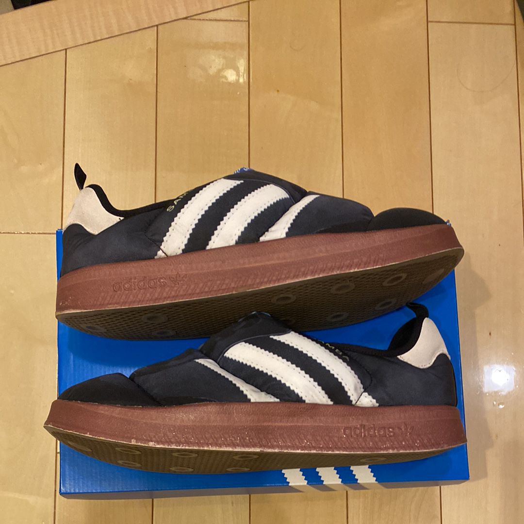 adidas Puffylette "Footwear White/Core Black/Gum"