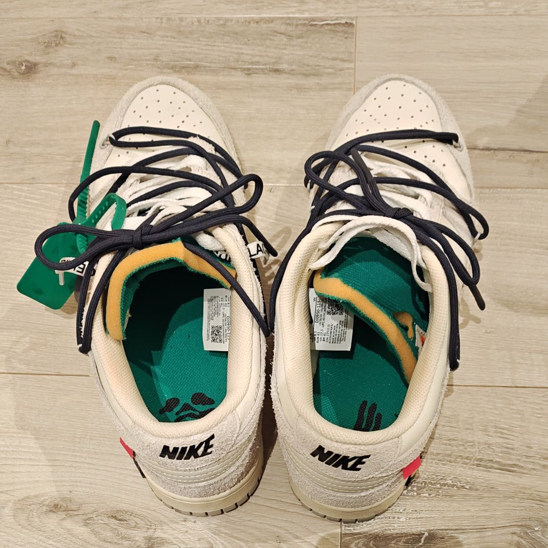 Off-White × Nike Dunk Low "Sail/Neutral Grey/Gridiron"