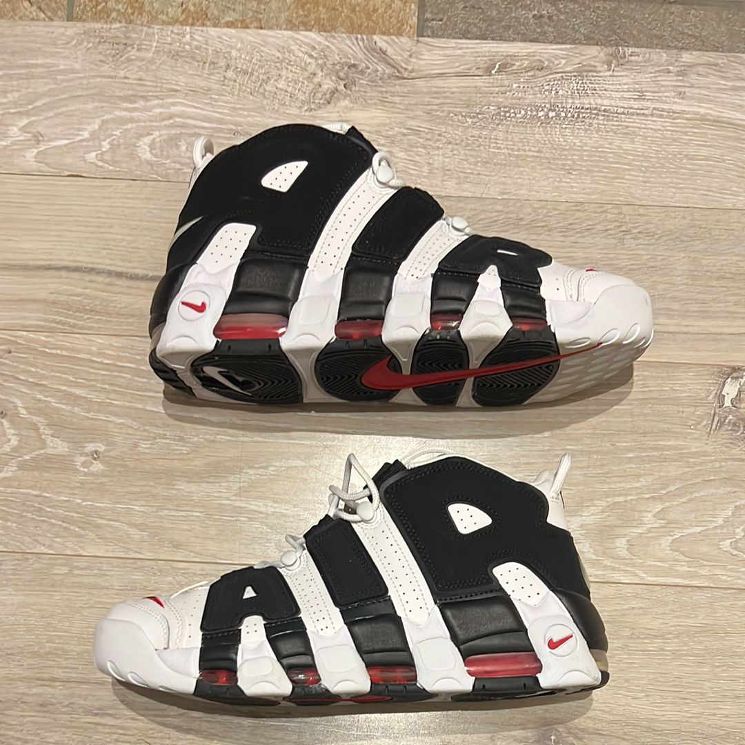 NIKE AIR MORE UPTEMPO "WHITE/BLACK/UNIVERSITY RED"(2020)