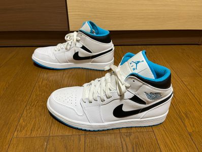 Nike Air Jordan 1 Mid "White/Laser blue"