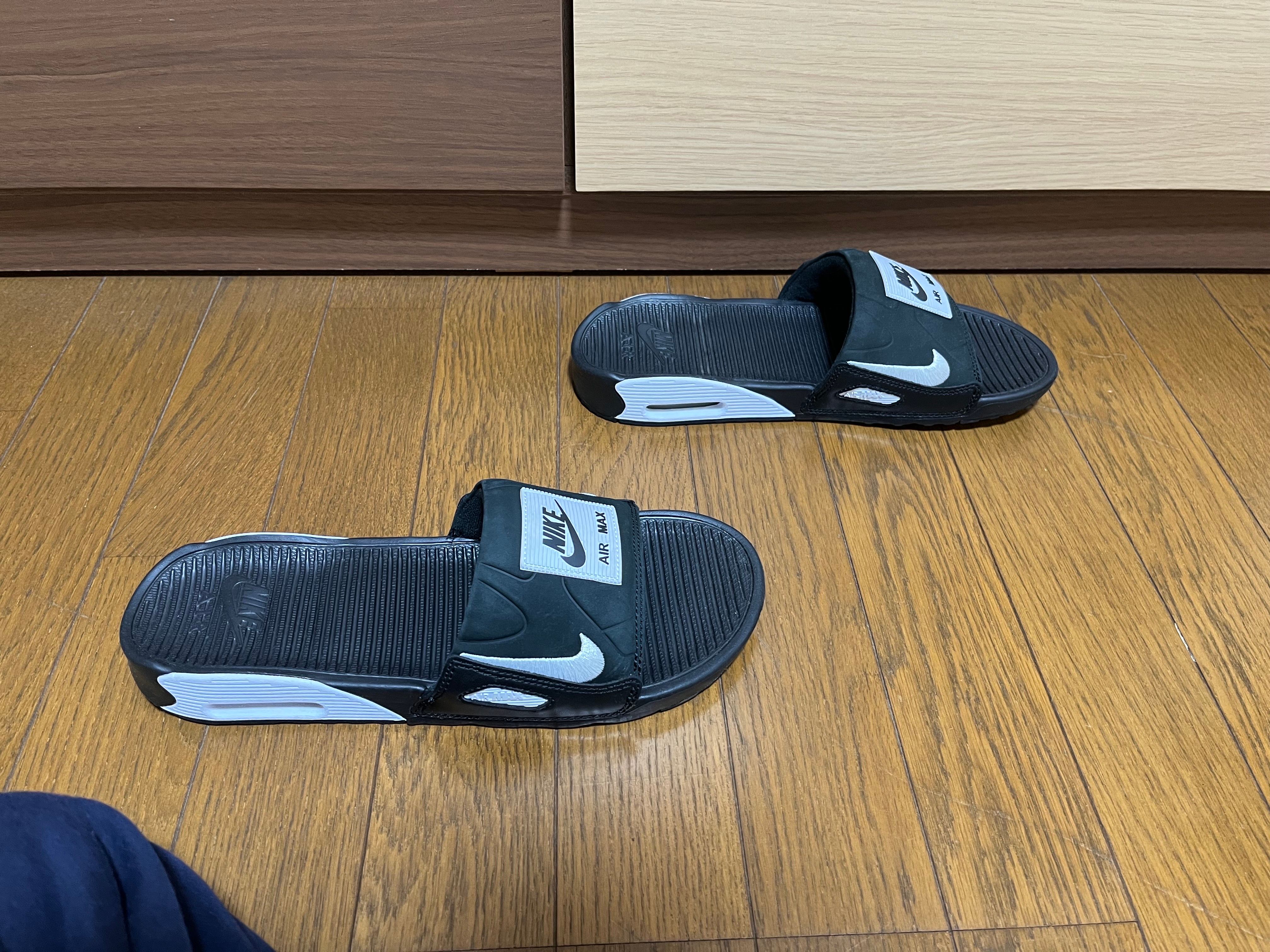 NIKE AIR MAX 90 SLIDE "BLACK WHITE"