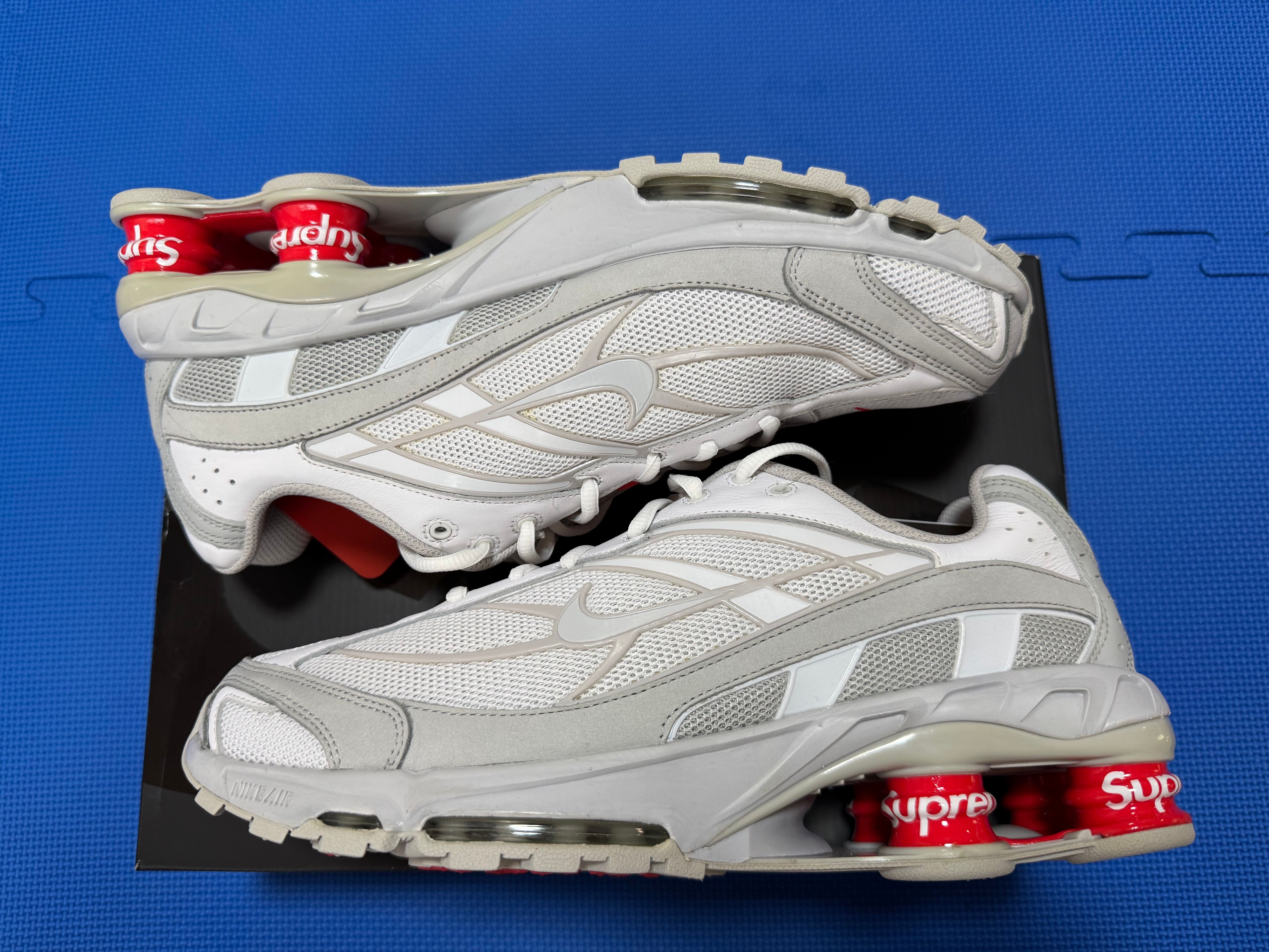 Supreme × Nike Shox Ride 2 "White/Grey Fog/Flat Platinum"