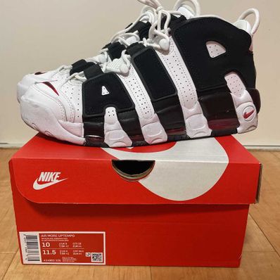 NIKE AIR MORE UPTEMPO "WHITE/BLACK/UNIVERSITY RED"(2020)