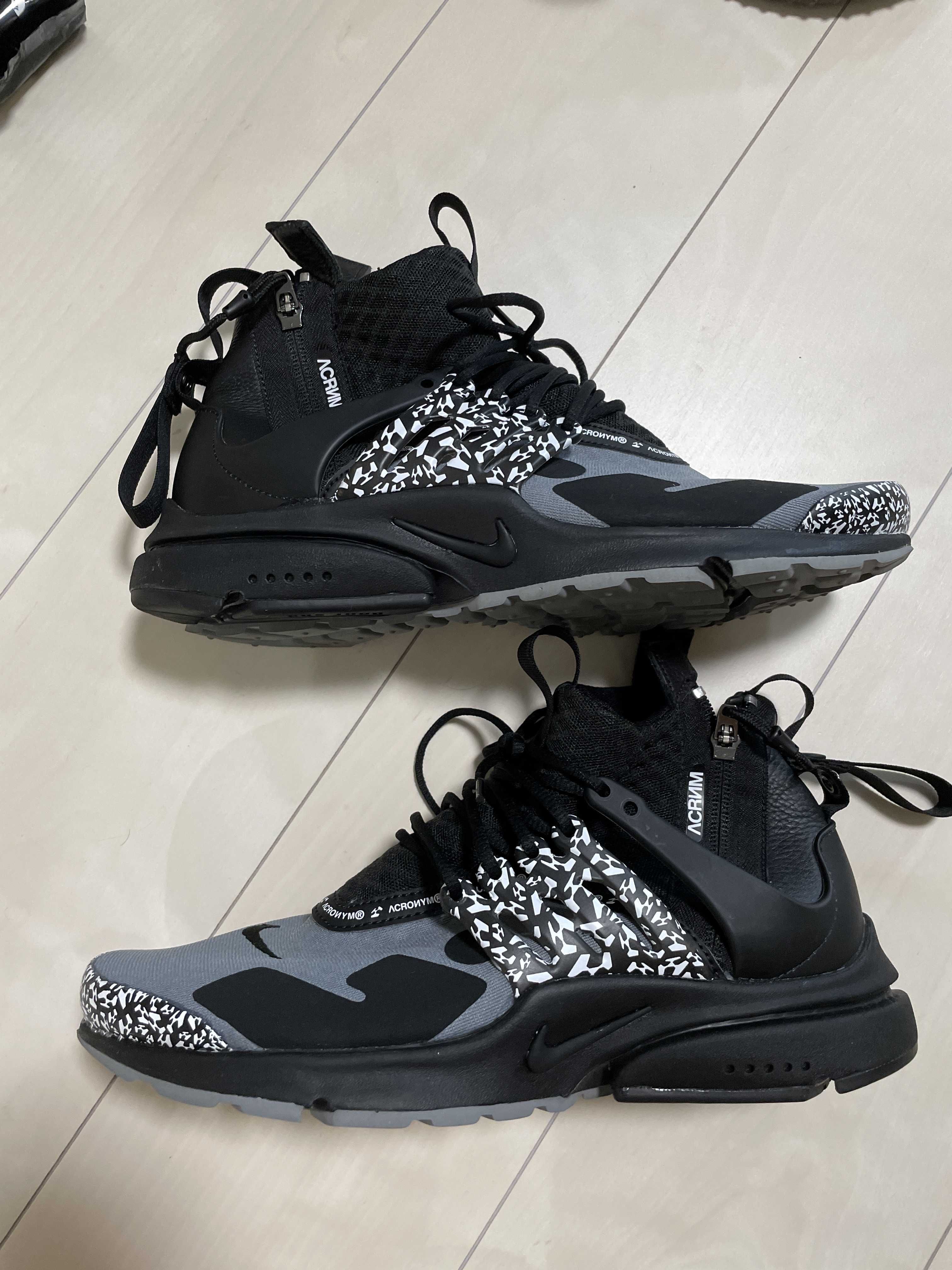 ACRONYM × Nike Air Presto Mid "Cool Grey/Black"