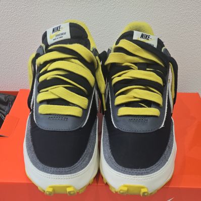 UNDERCOVER × sacai × Nike LD Waffle "Black/Sail-Dark Grey-Bright Citron"