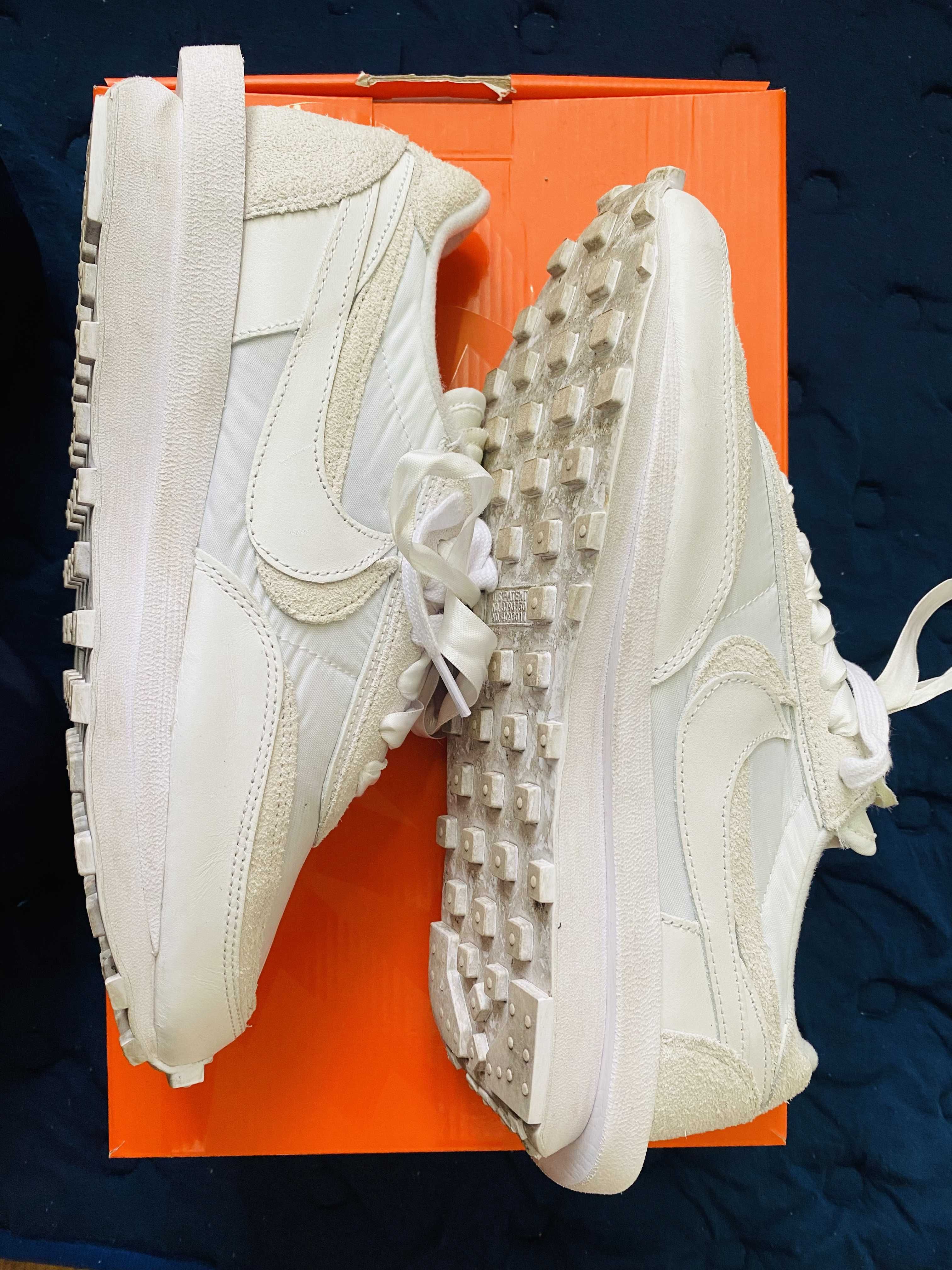 sacai × Nike LDV Waffle "Triple White"